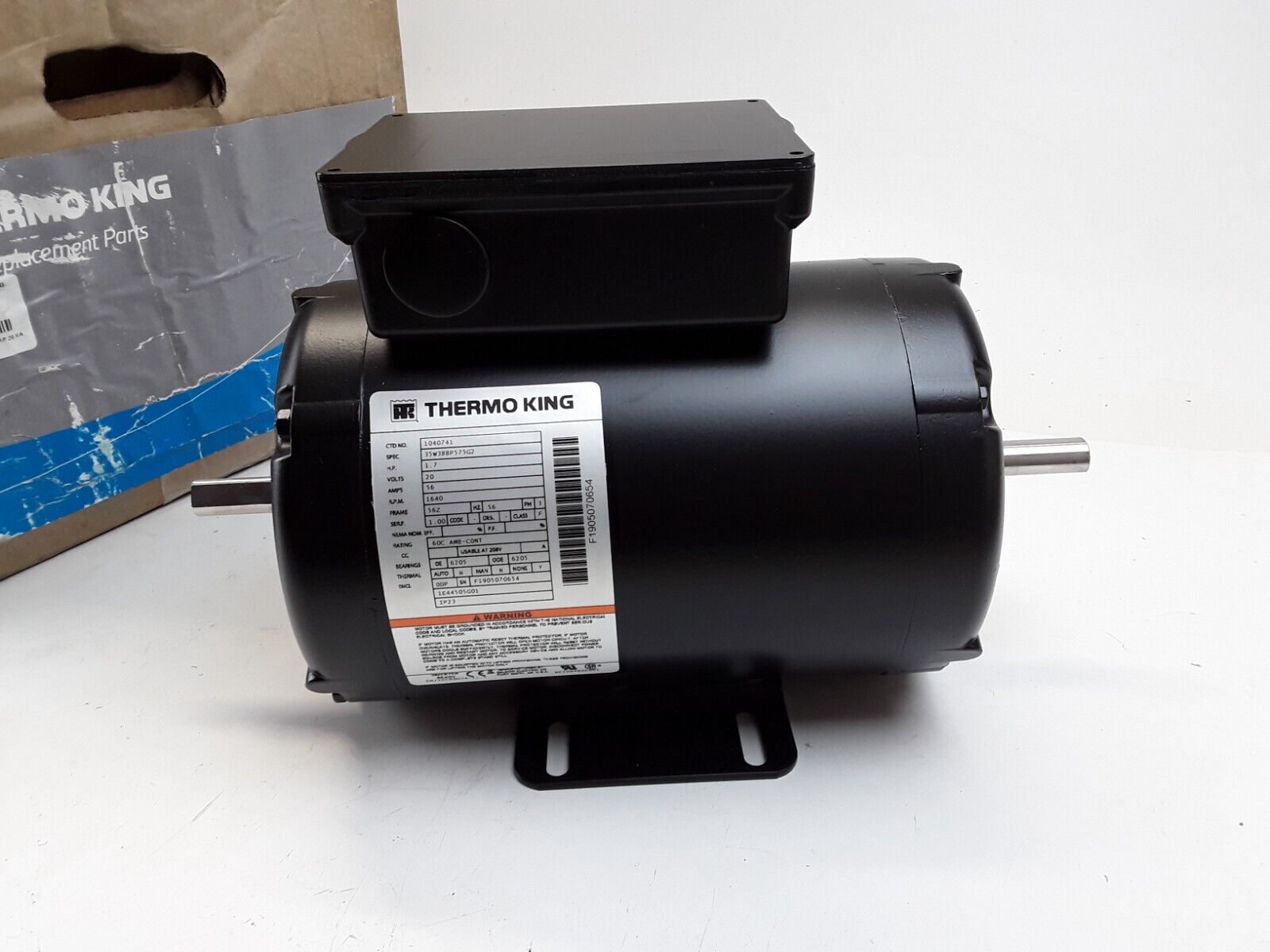 Thermo King 1040741 Evaporator Motor Assembly 1.70 HP 20Volts Fast Free Shipping - HotCarParts