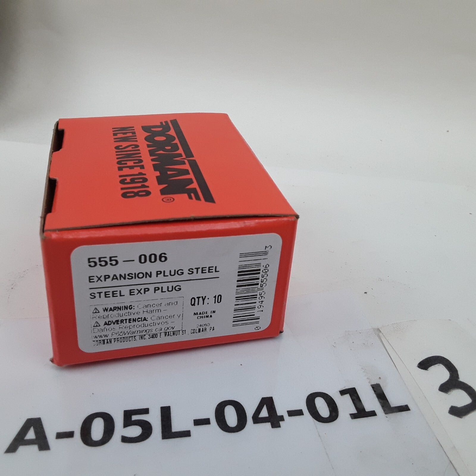 Set of 10 Steel Cup Expansion Plug 1/2 In. SC Height 0.180 Fits Nissan, INFINITI