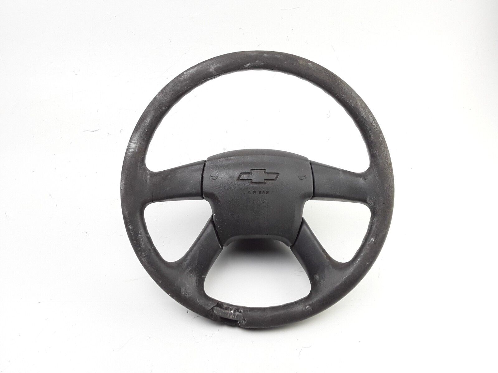 Car Truck Black Leather Steering Wheel Skin Cover 3-5/8" Grip, 14.5-15.5" D - HotCarParts