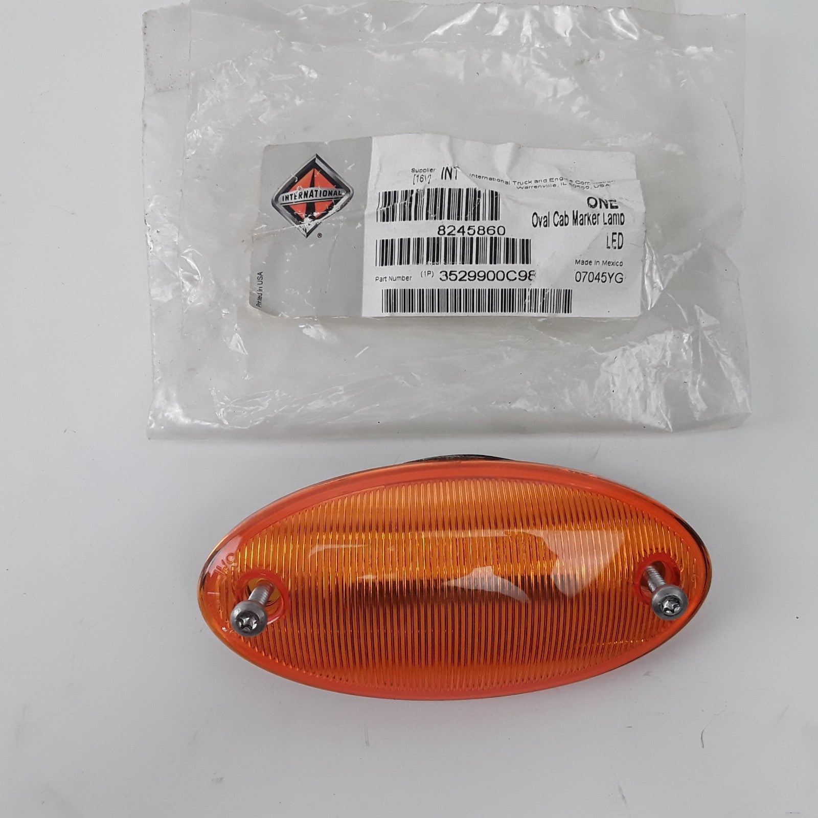 International 3529900C98 Led Side Marker Amber Light Lamp Navistar Compatible