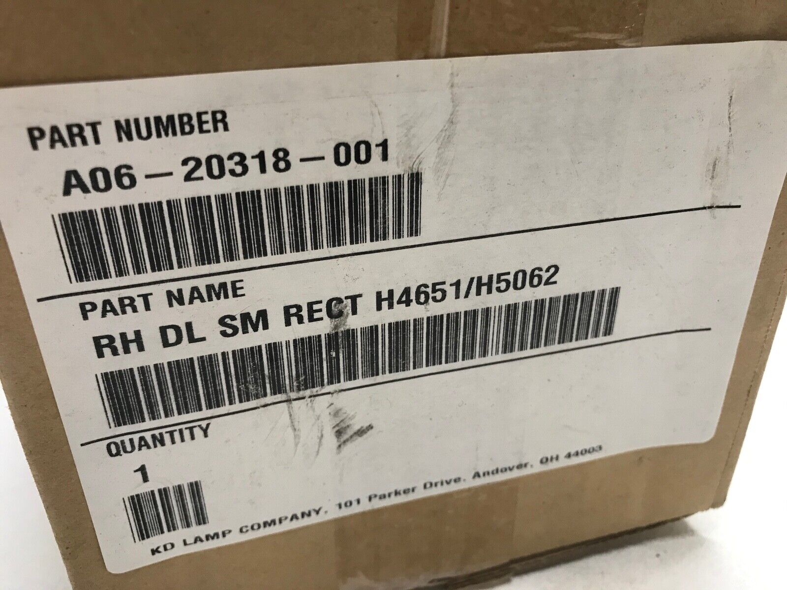 FREIGHTLINER A06-20318-001 HEADLIGHT TURN SIGNAL RH DL RECT H4651 / H5062 FLD120 - HotCarParts