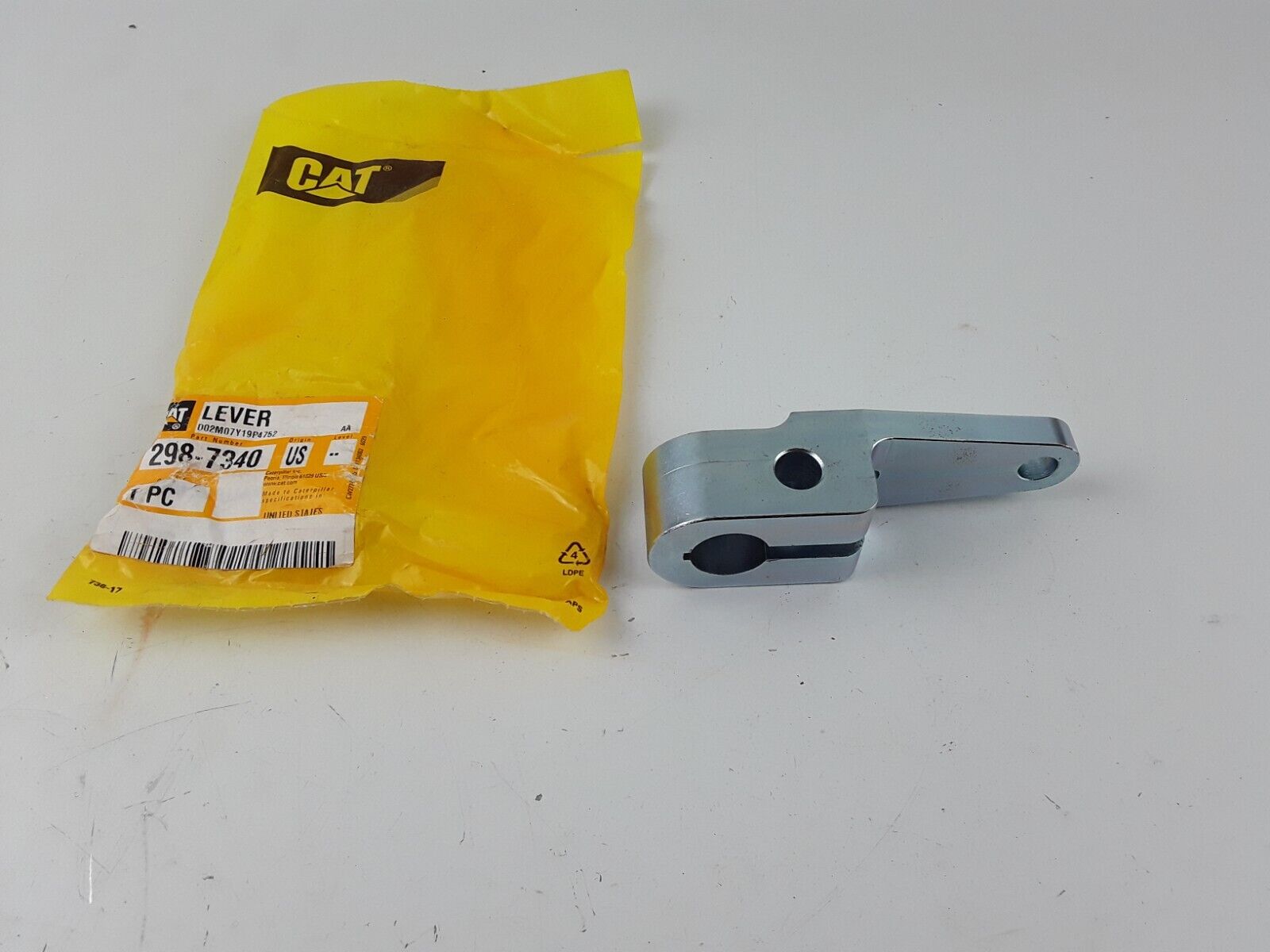 GENUINE CAT 298-7340 LEVER Fits Caterpillar 2987340 TRACK-TYPE TRACTOR - HotCarParts