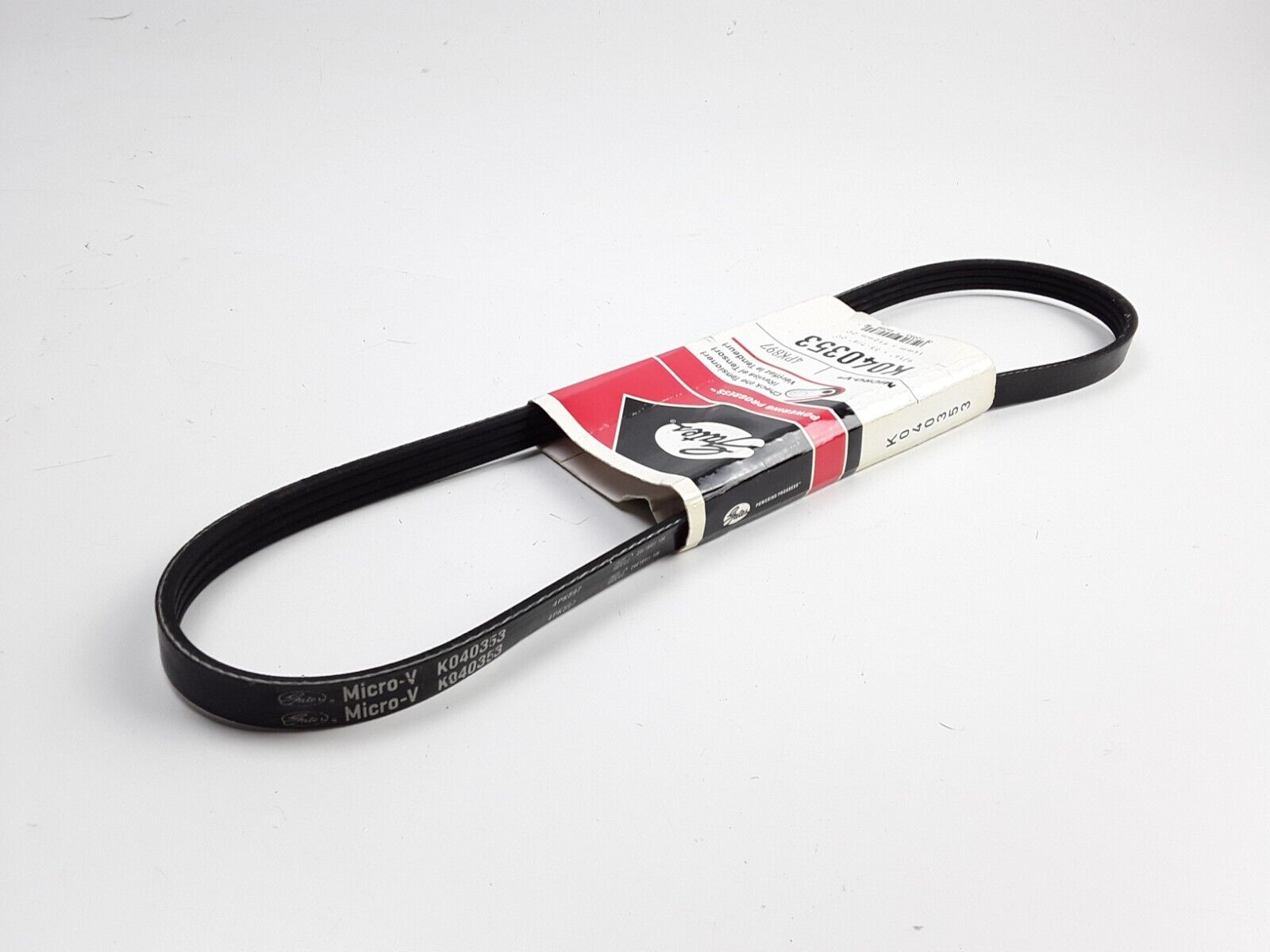 Serpentine Belt-Premium OE Micro-V Belt Gates K040353 4PK897 Fast Free Shipping - HotCarParts