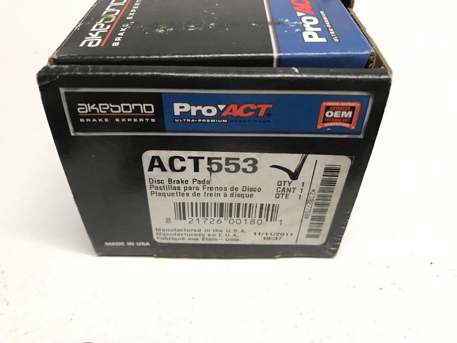 Disc Brake Pad Set-Disc Rear Akebono ACT553 for 929, MPV, Millenia FAST SHIPPING - HotCarParts