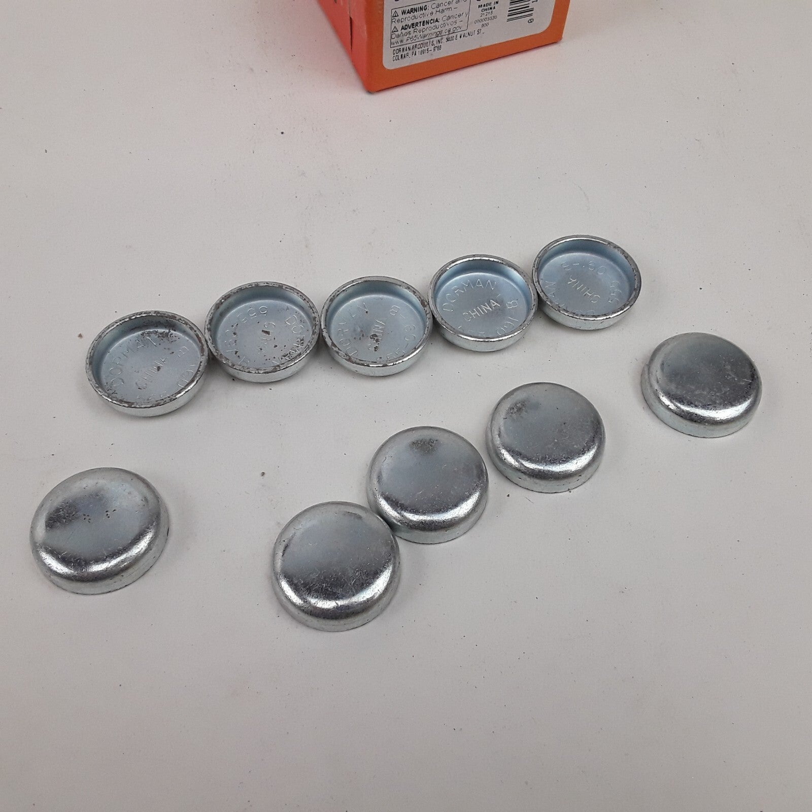 Set 10 Steel Cup Expansion Plug 1 In. SC, Height 0.308 Fits Chrysler Dodge Ford