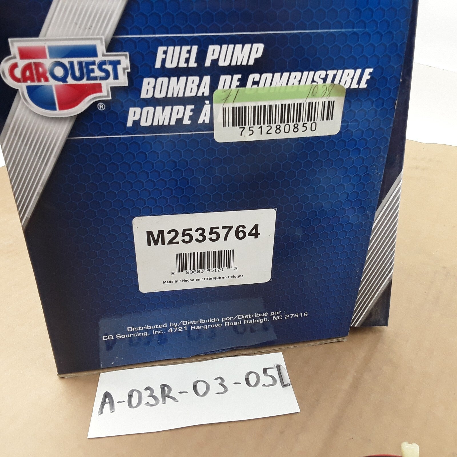 Carquest M2535764 Fuel Pump Module Assembly Fits BMW 640i 2014 2015 2016-2018