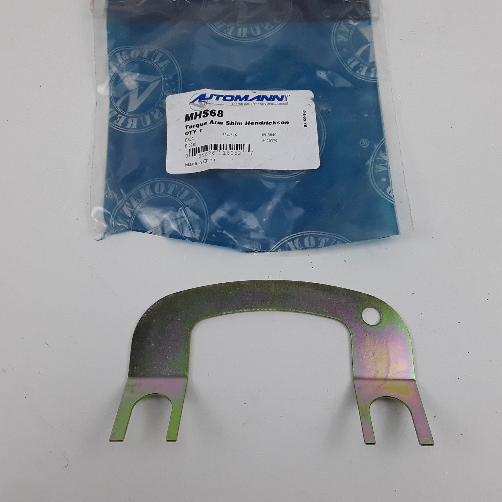 Automann MHS68 Torque Arm Shim Assembly 1/16 Thick For Hendrickson