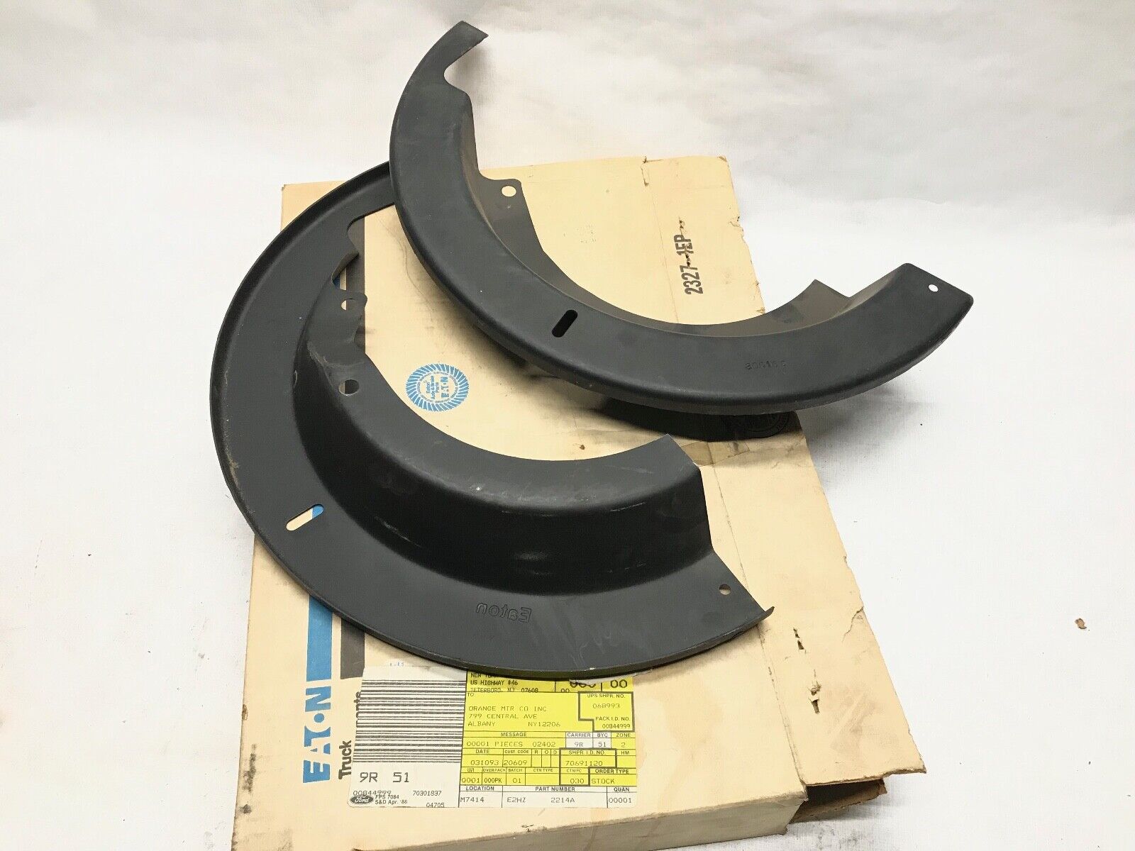 For FORD E2HZ2214A BRAKE DUST SHIELD SET 18,25 OD EATON 804385 - HotCarParts
