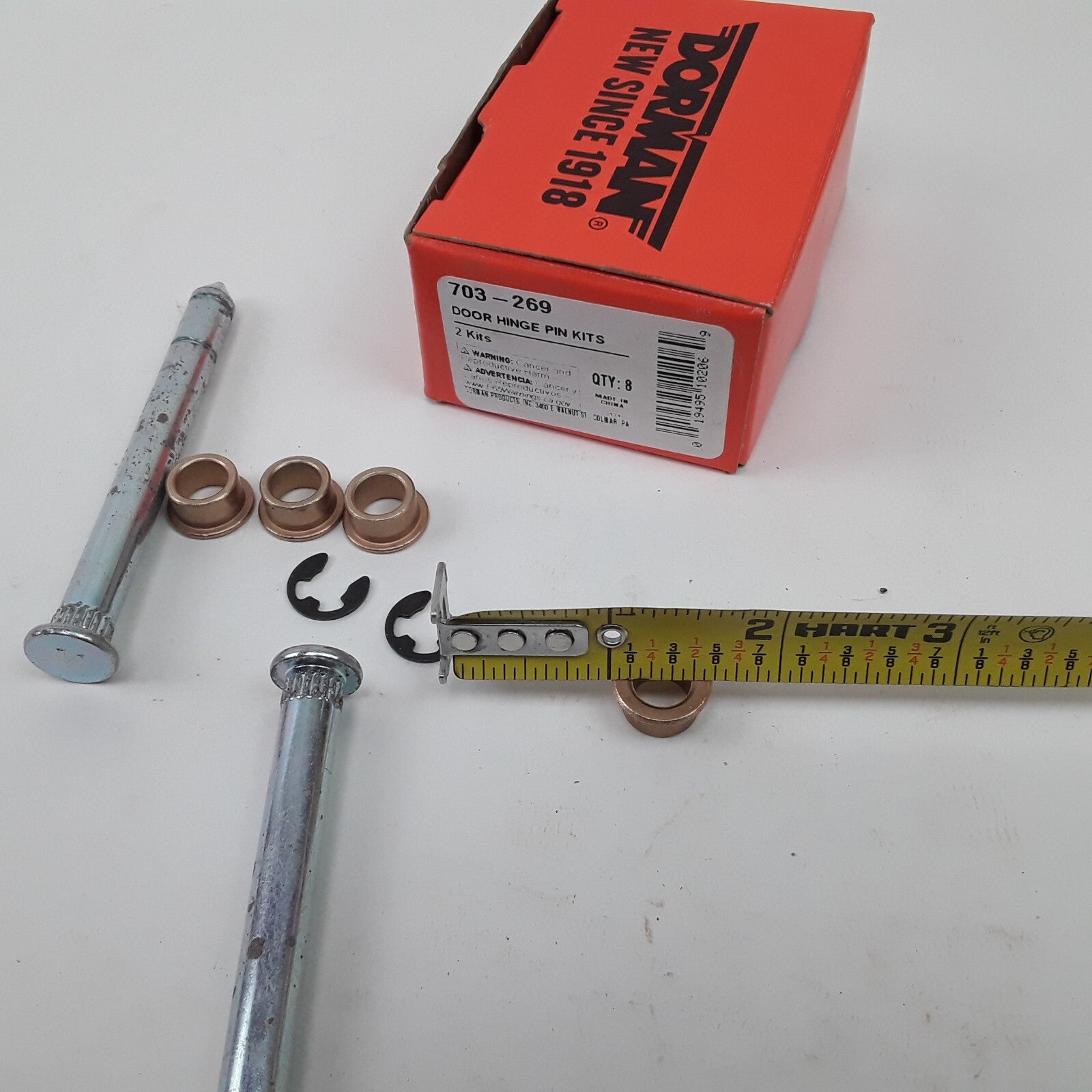 Door Hinge Pin and Bushing Kit Fits Ford Bronco F-150 F-250 F-350 1981-1994