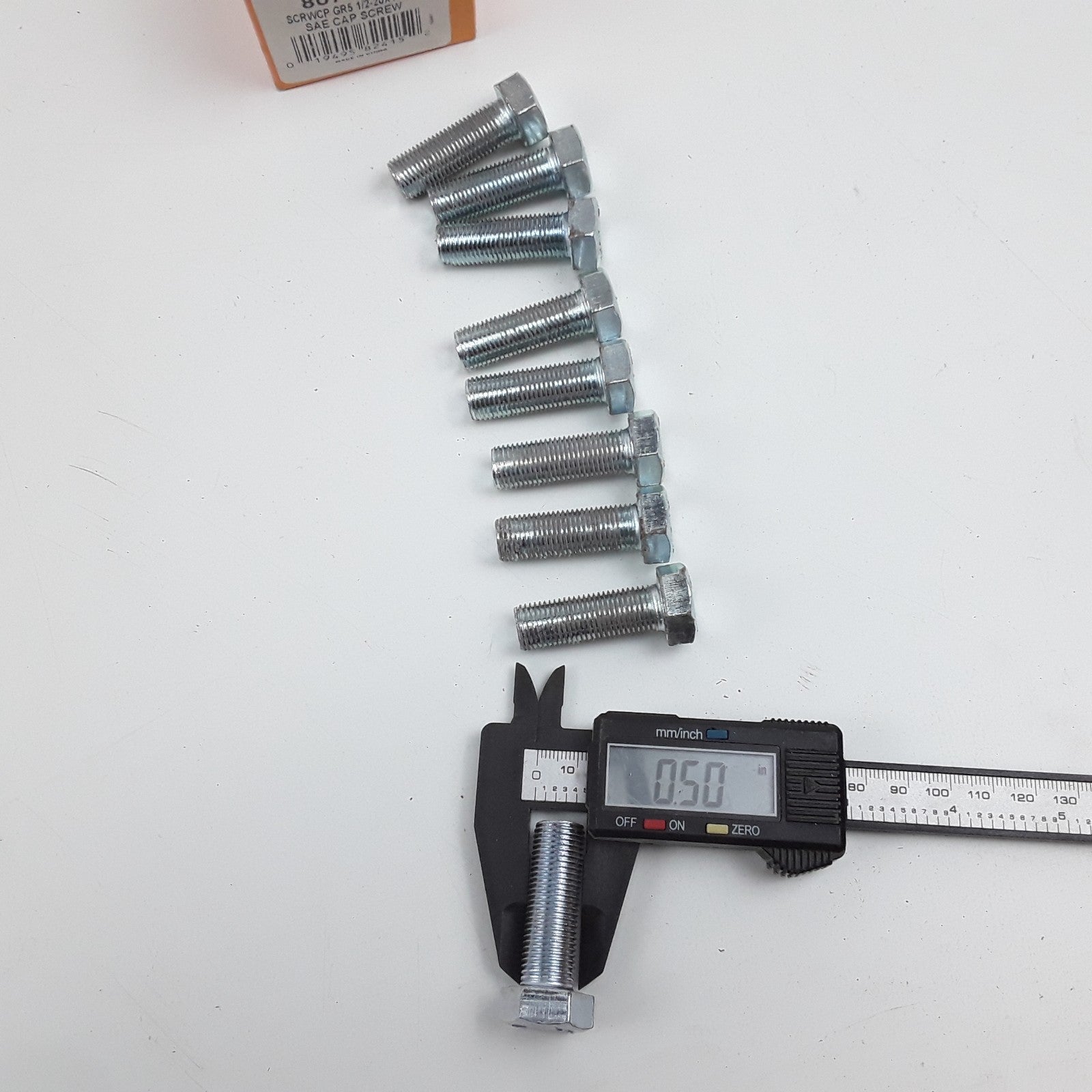 Dorman 807-415 Cap Screw-Hex Steel Head-Grade 5- 1/2-20 x 1-1/2 in Box of 9