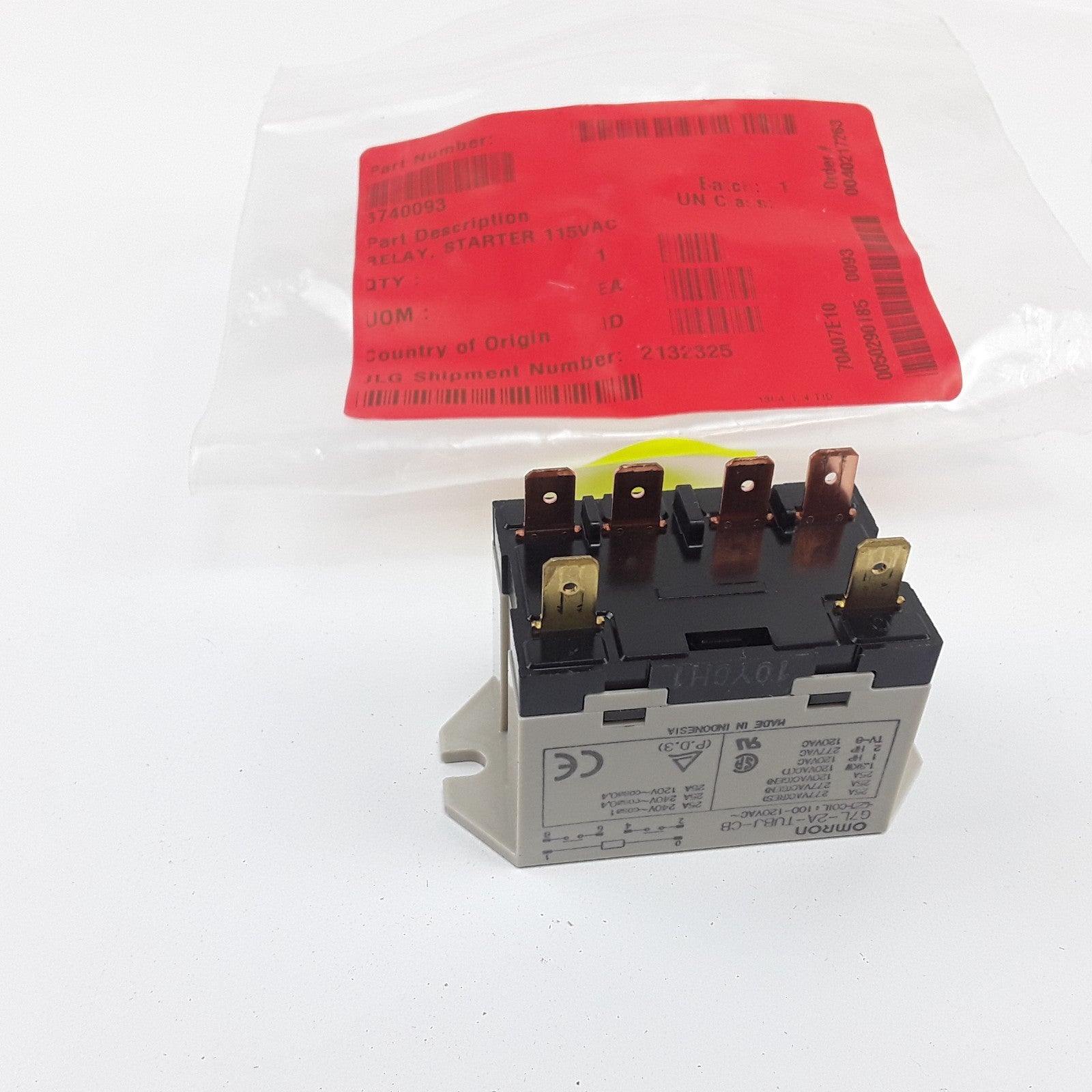Omron 8740093 Power Relay Starter Switch 115 VAC For HVAC & Refrigeration