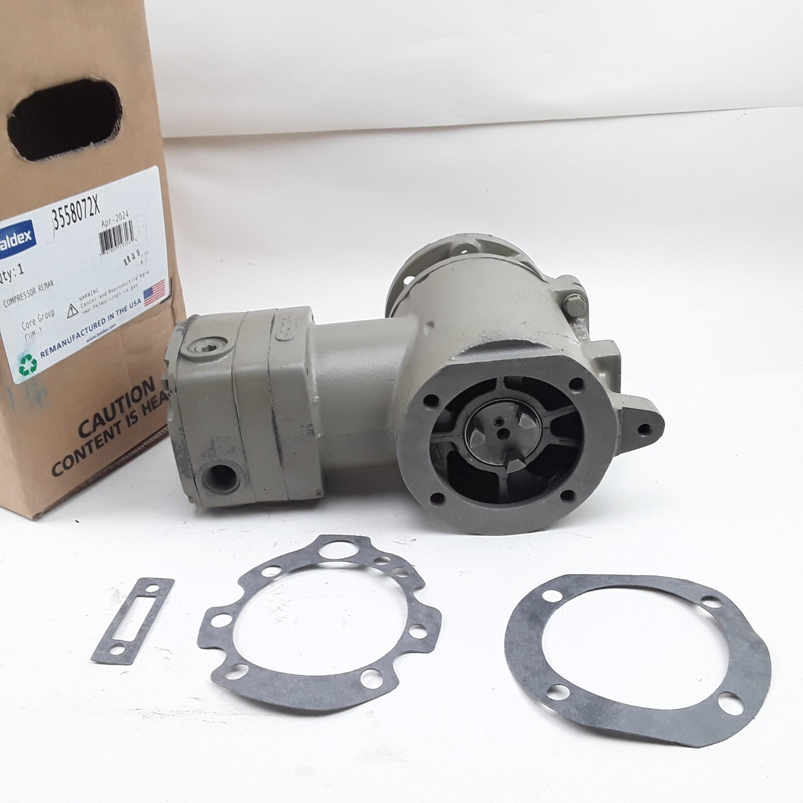 Haldex 3558072X Economy Reman Air Brake Compressor Heavy Duty High Performance
