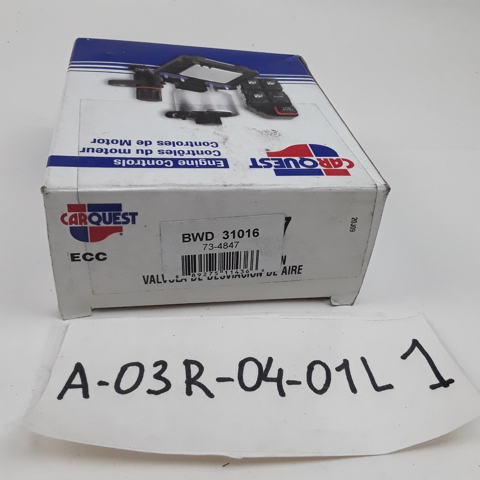 BWD 31016 Idle Air Control Valve Fits Ford Courier Escort Mercury Tracer 1997-01