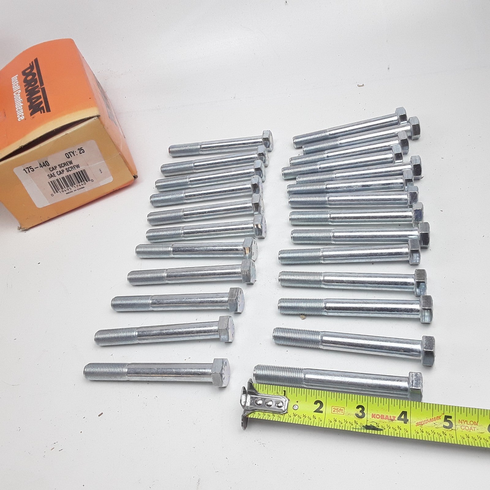 Dorman 175-440 Cap Screw-Hex Steel Head-Grade 5- 1/2-20 x 4 in Set of 25