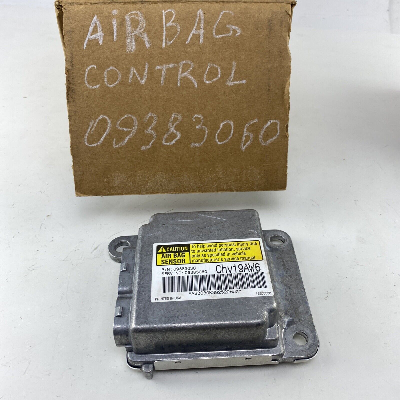 AIR BAG CONTROL MODULE MODELS W DRIVER SEAT BAG 09383060 For Chevrolet Impala - HotCarParts