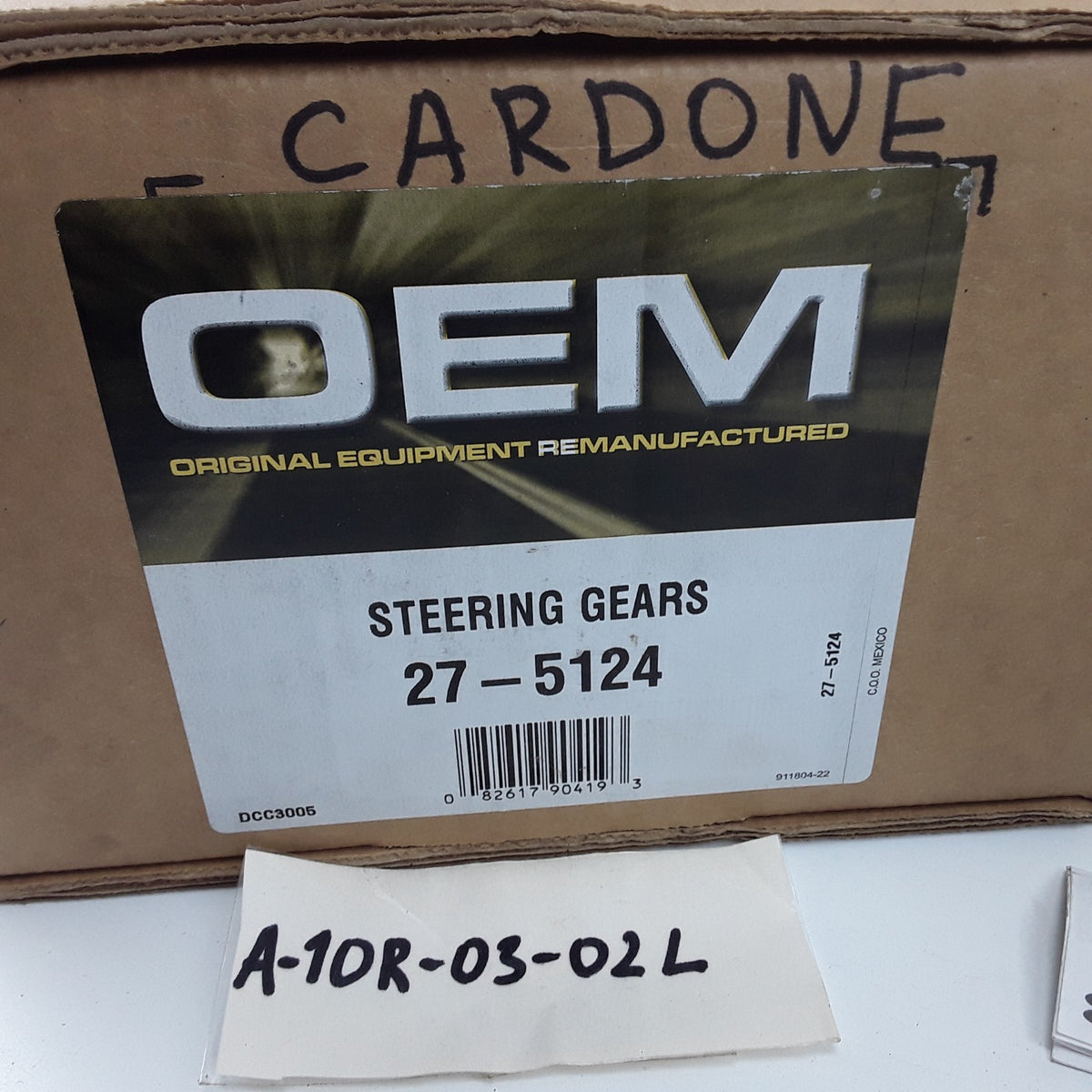 Cardone 27-5124 Steering Gear Fits Toyota Pickup (1984 1985 1986 1987 1988) 2.4L