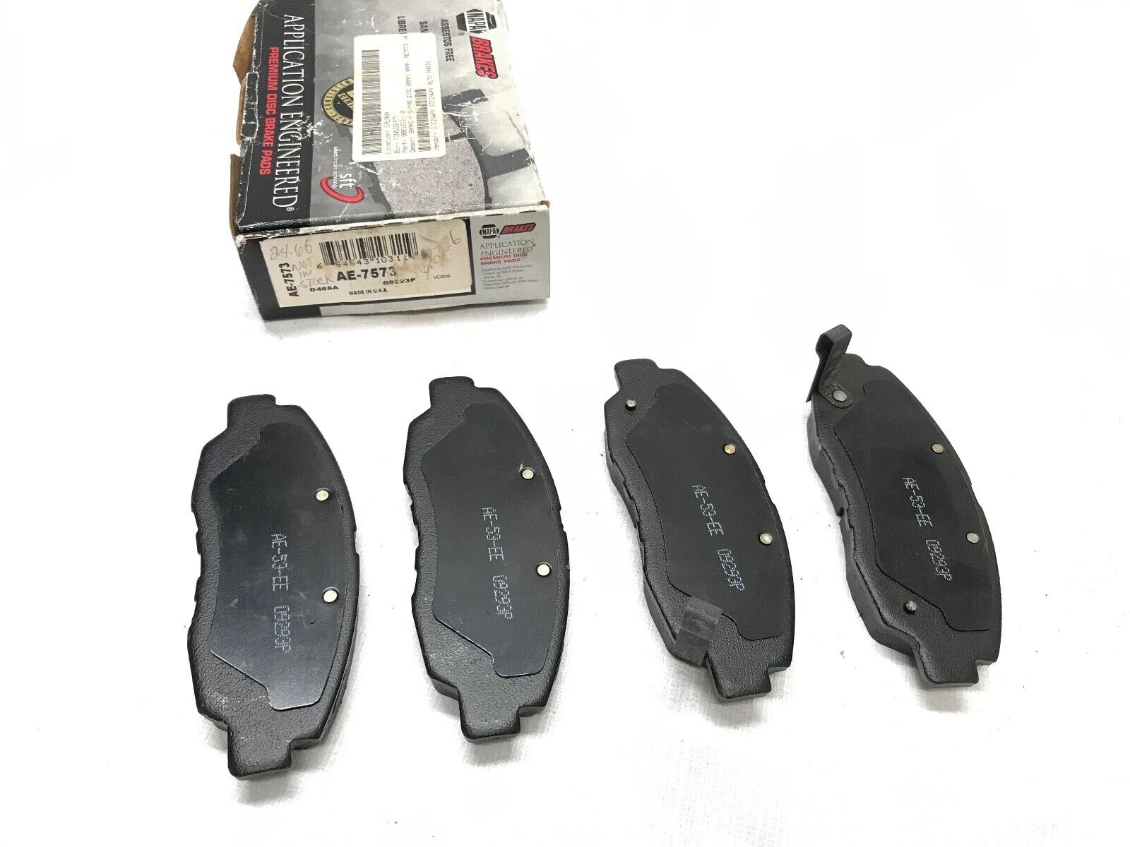 Disc Brake Pad-CQ Front NAPA AE-7573 / D465A / 09223P - HotCarParts