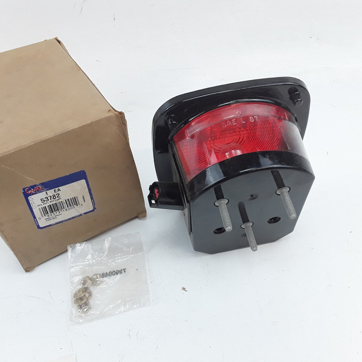 Grote 53782 Right Stop Tail Turn Box Light w/ License Window Fits Ford Trucks