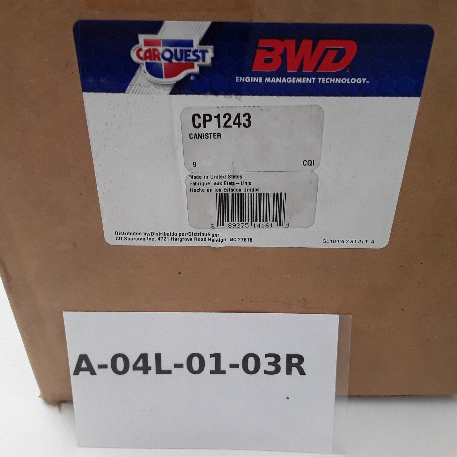 BWD CP1243 Vapor Canister Fits GMC Oldsmobile Pontiac Buick Isuzu (1998-2005)