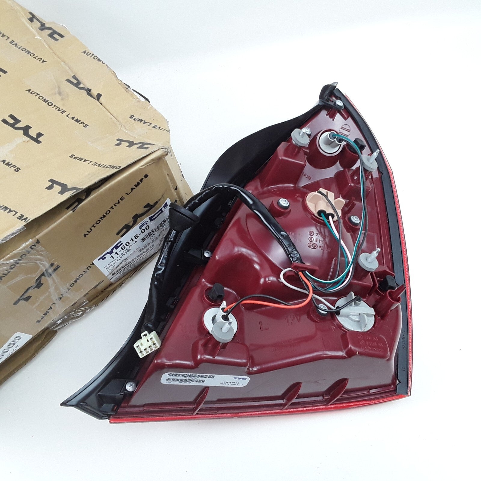 TYC 11-6018-00 Left Tail Light Assembly Fits Hyundai Elantra (2004 2005 2006)