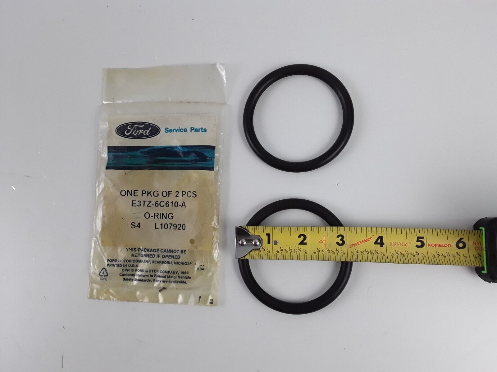 2 NEW OEM Ford E3TZ-6C610-A Engine Oil Cooler Adapter O-Ring Seal 1983-1991 7.3L - HotCarParts