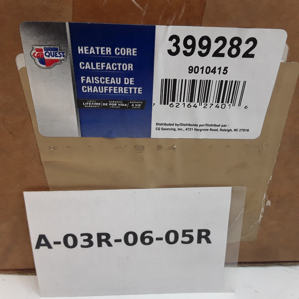 Carquest 399282 HVAC Heater Core For Toyota Sienna 1998 1999 2000 2001 2002 2003