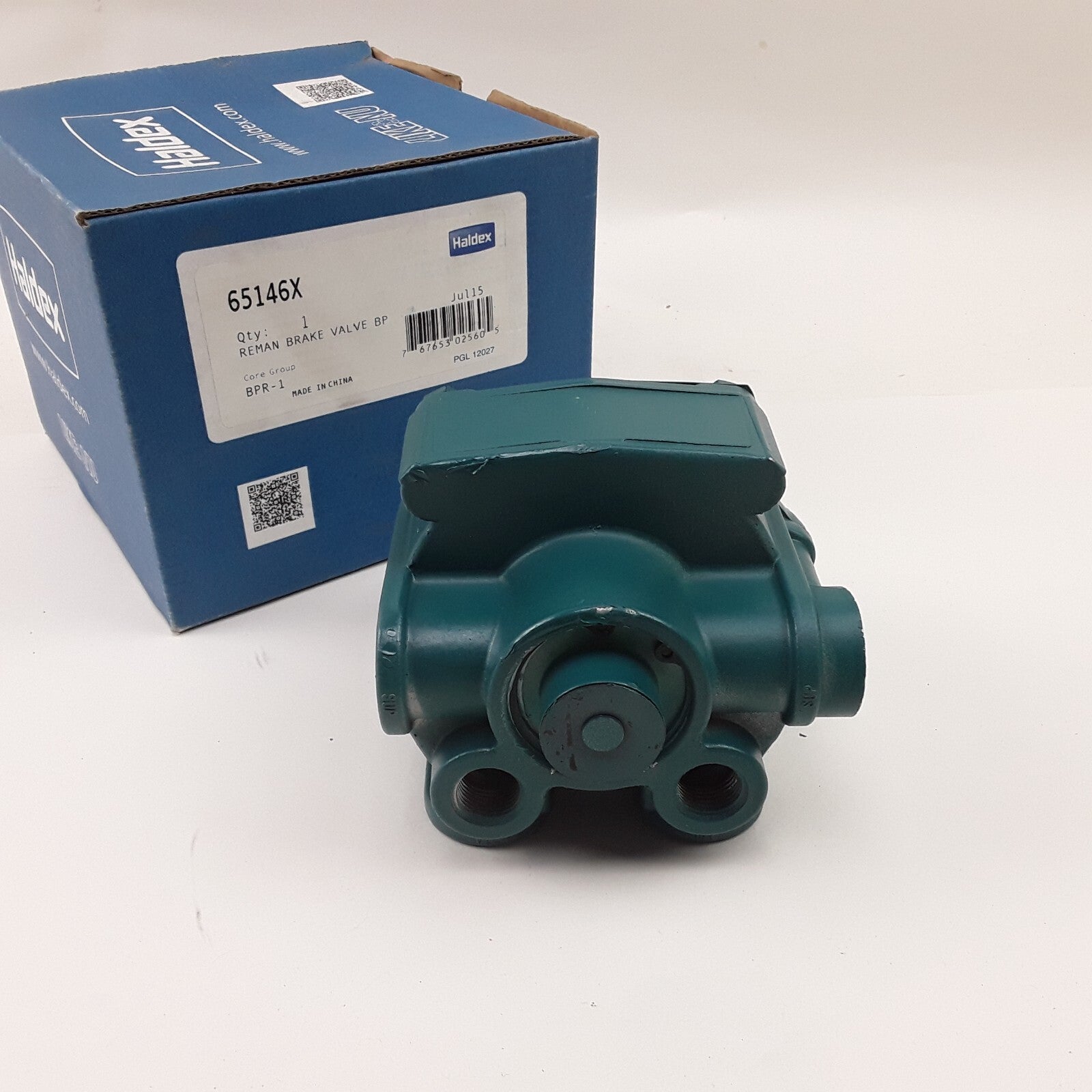 Haldex 65146X Air Brake Relay Valve 3/8" 4 Port Delivery For Heavy Duty Trucks