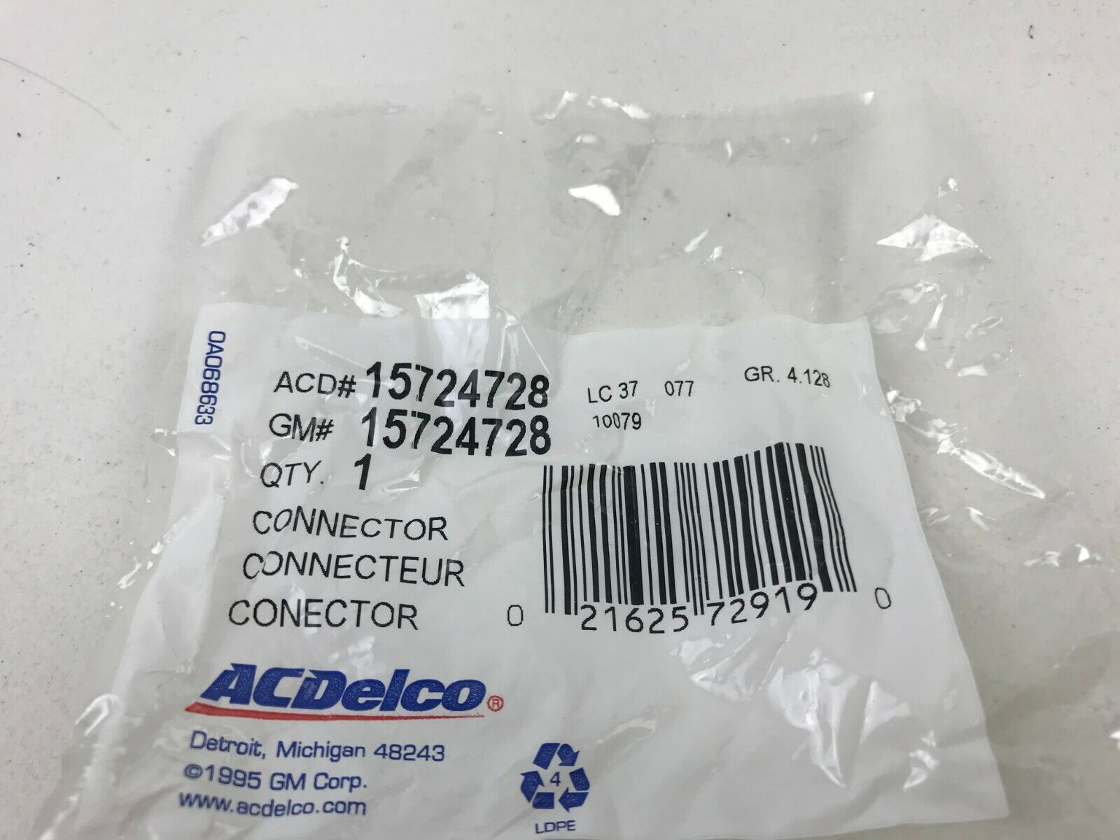 Auto Trans Oil Cooler Line Connector ACDelco 15724728 for Chevrolet, GMC FAST SH - HotCarParts