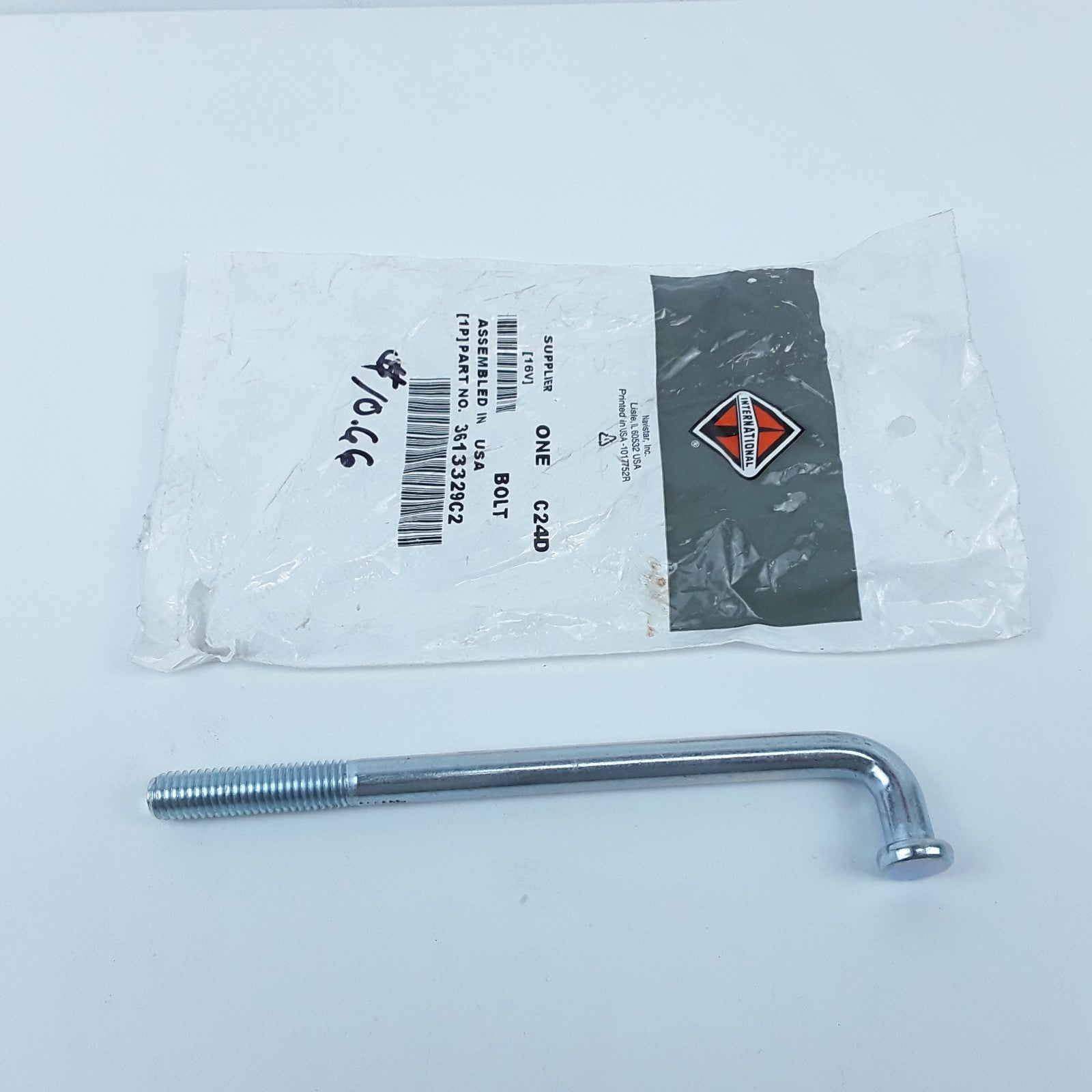 International 3613329C2 J-bolt Assembly M10 X 150 mm Cl.8.8 For Navistar Trucks