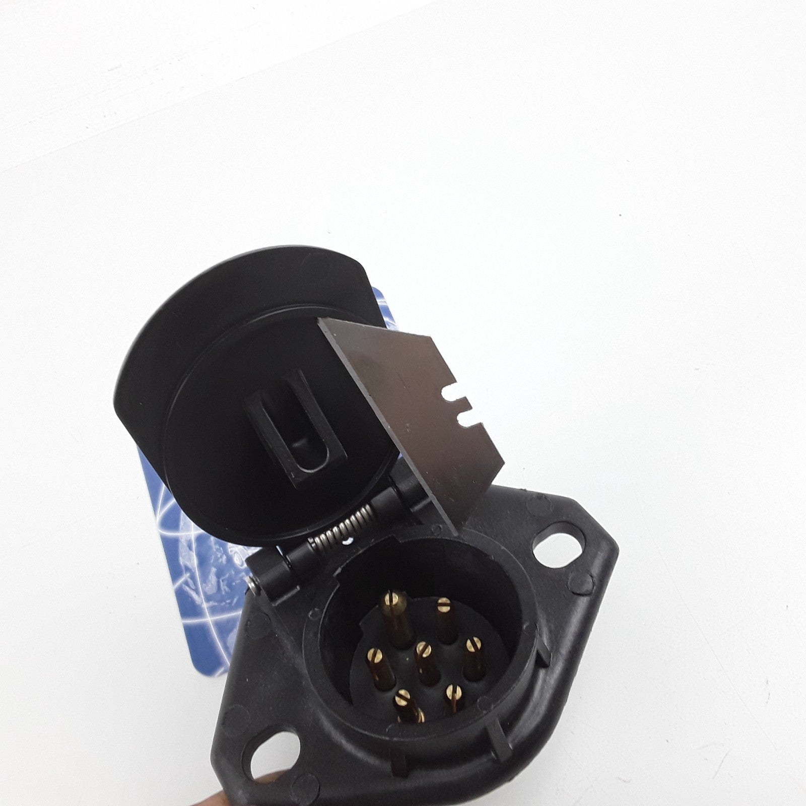 Philips 16-720 Trailer Receptacle Socket - 2 Holes Wire Insertion Split Pin