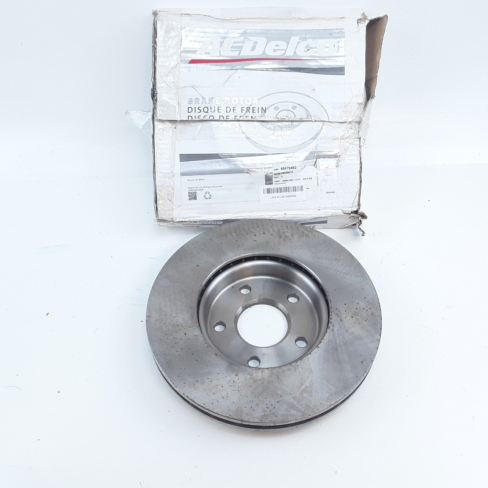 ACDelco 18A2841A Front Disc Brake Rotor Fits Ford Focus C-Max (2012 2013-2018)