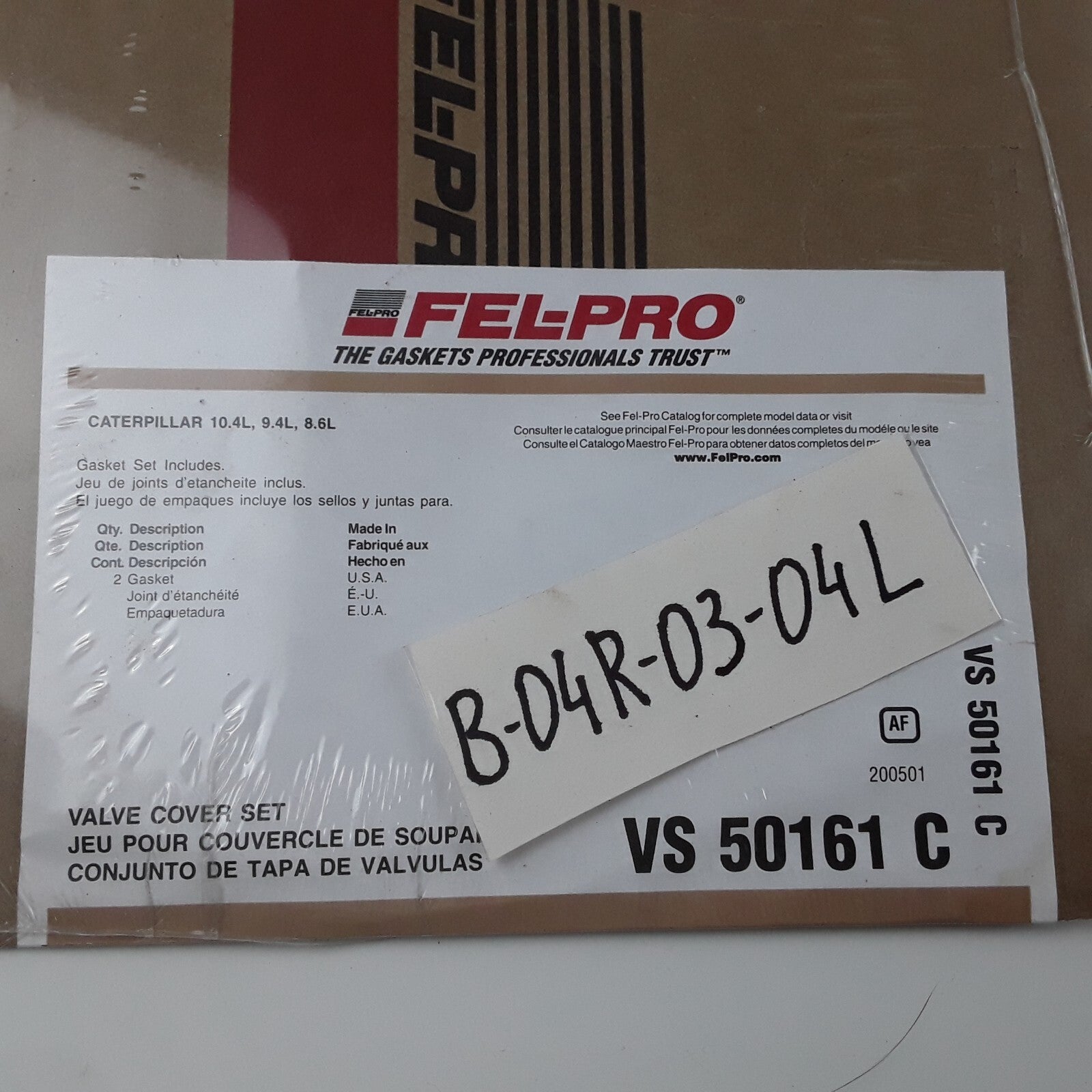 Engine Valve Cover Gasket Set Fits Chevrolet C60 1981-1994 Ford B-7000 1984