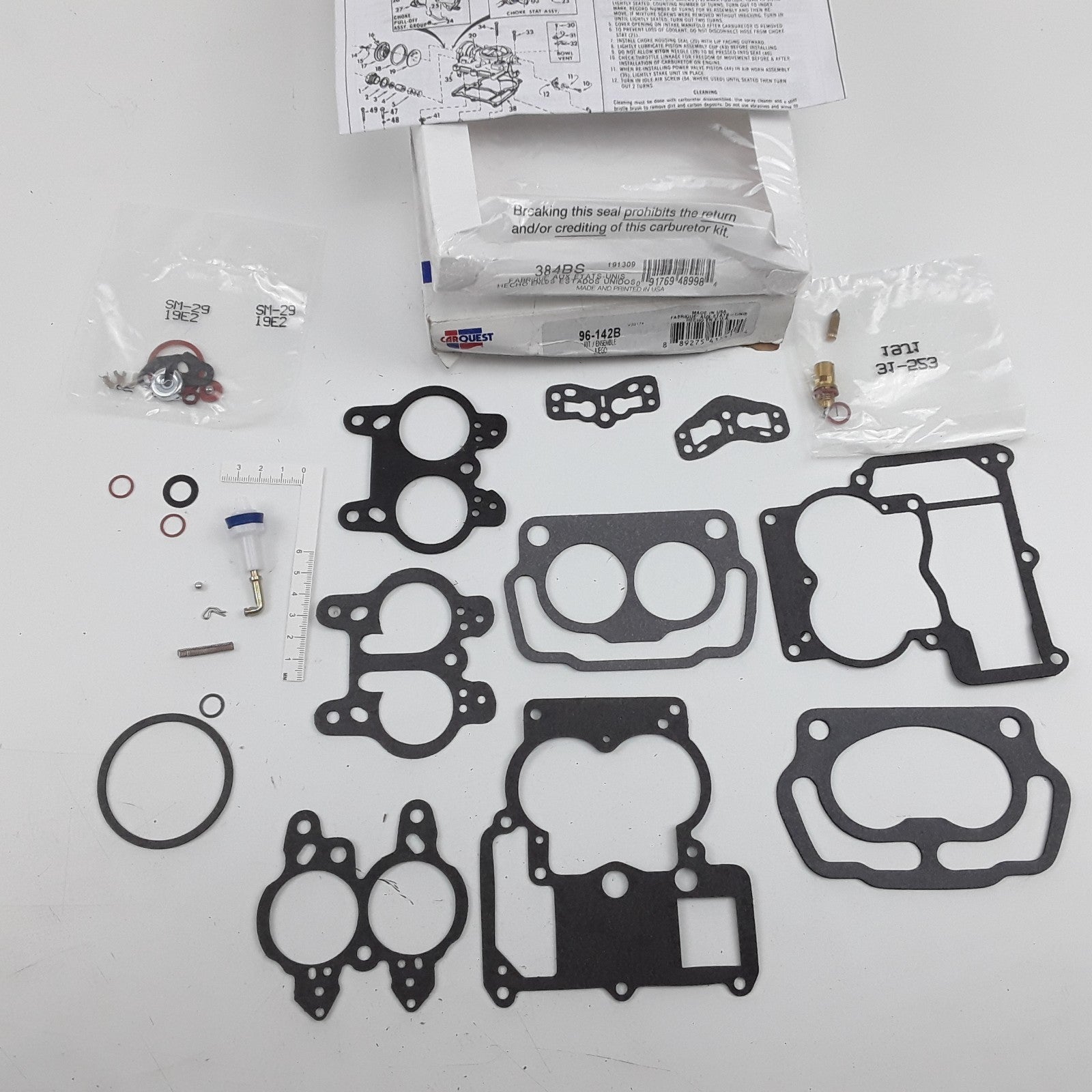 Carquest 96-142B Carburetor Repair Kit Fits Chevrolet GMC Jeep Pontiac 1966-1971
