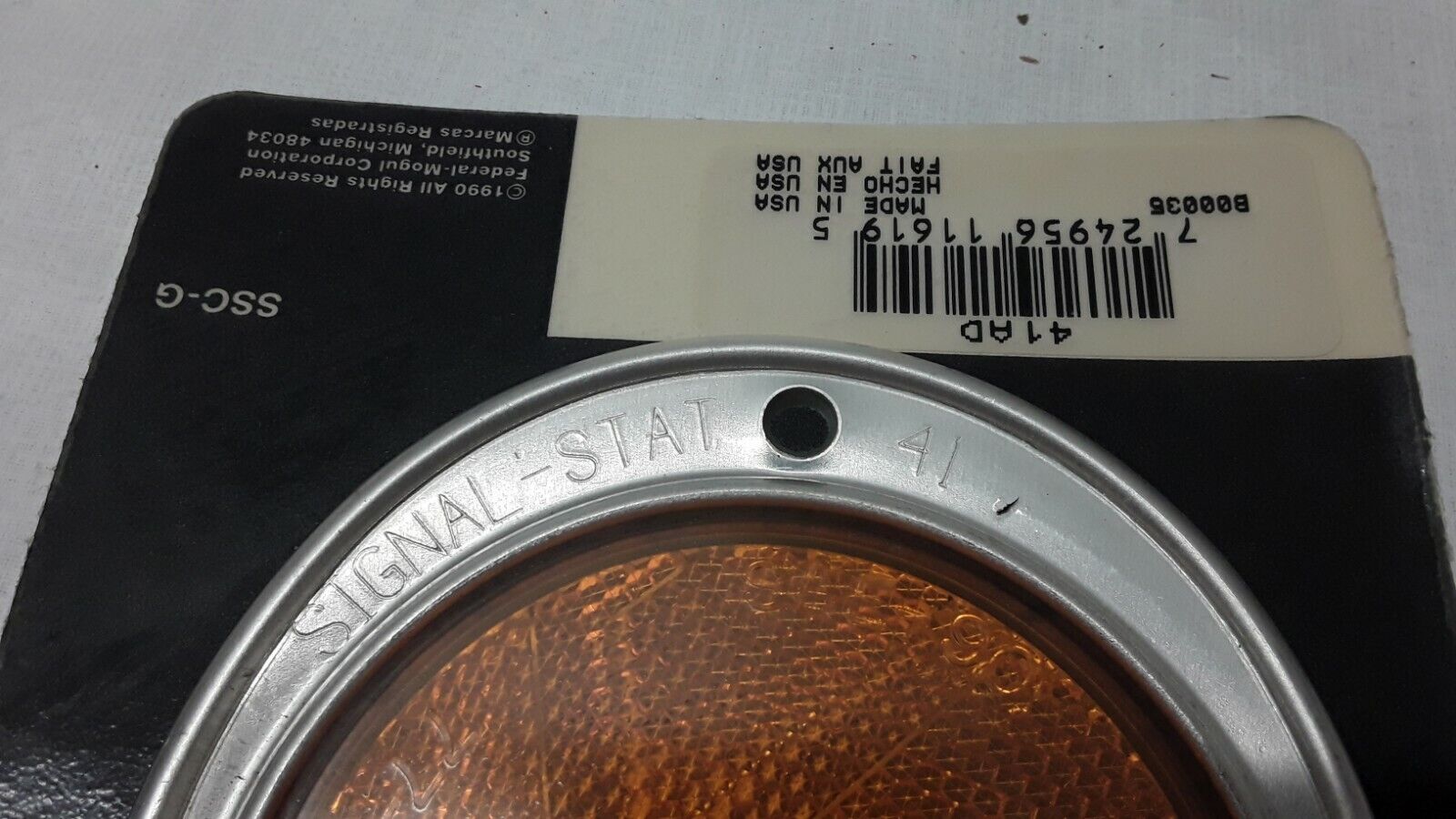 Signal Stat 41-A 41AD Reflector SAE-A Orange SAE-90 77-886 DOT made in USA - HotCarParts