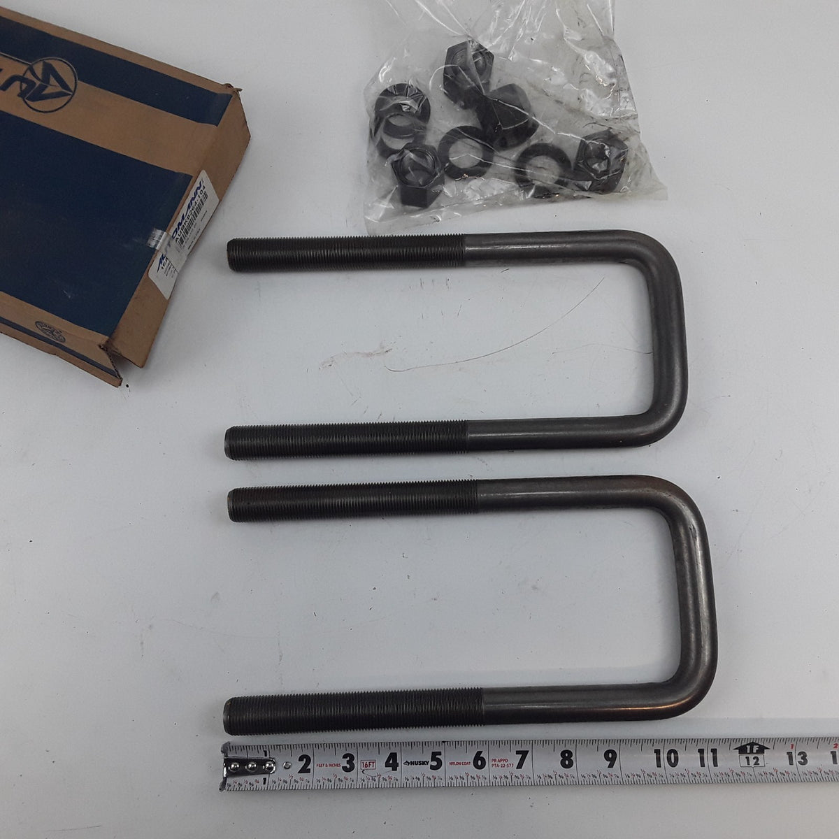 Automann AUBK8264-104 Leaf Spring Axle U-Bolt Kit 7/8-in X 4-in 10-1/2 SQ LH8 26