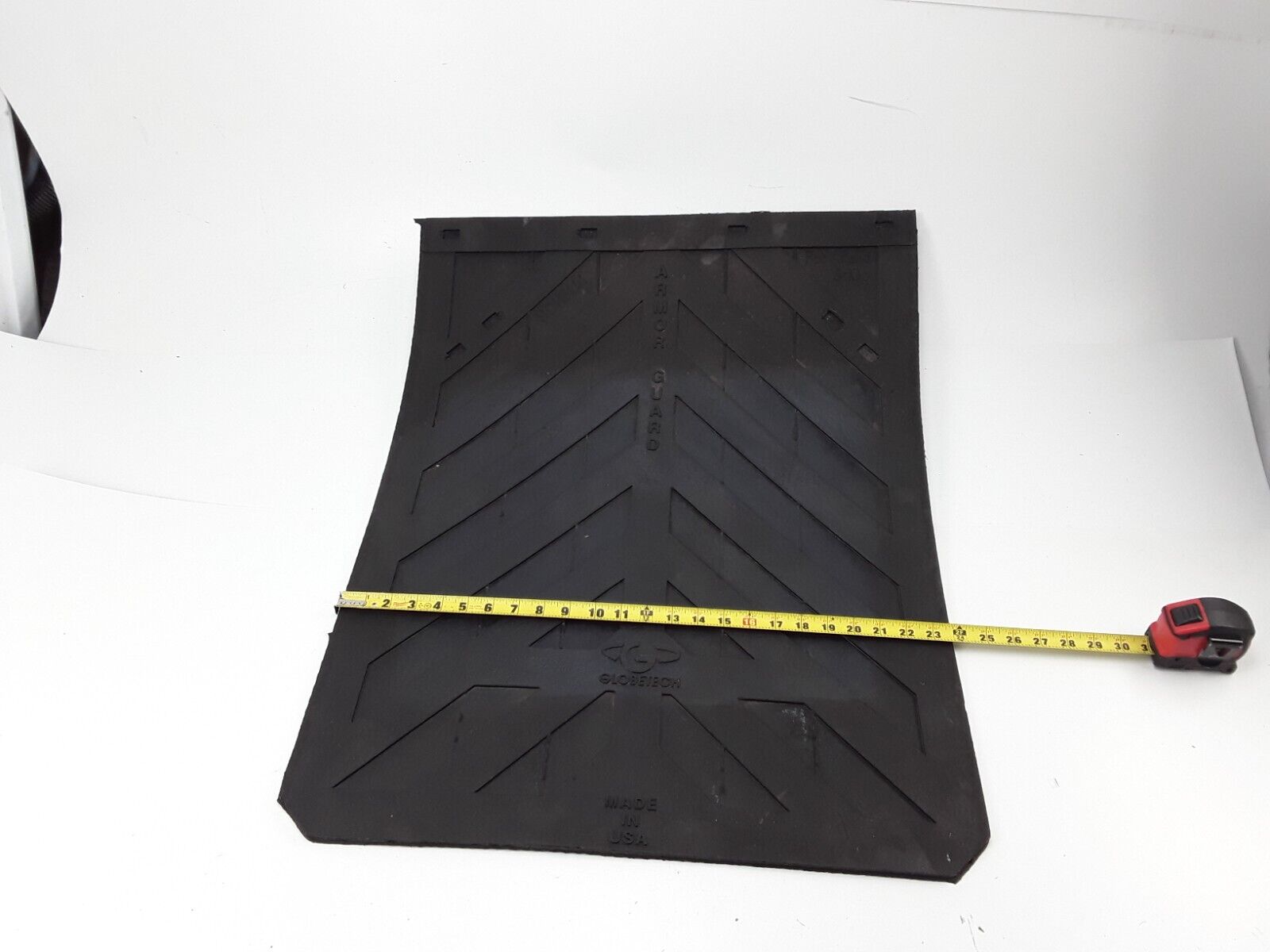 MUD FLAP ARMOUR GUARD BLACK 30 X 24 X 5/16 INCH REINFORCED RUBBER SBR/NR - HotCarParts