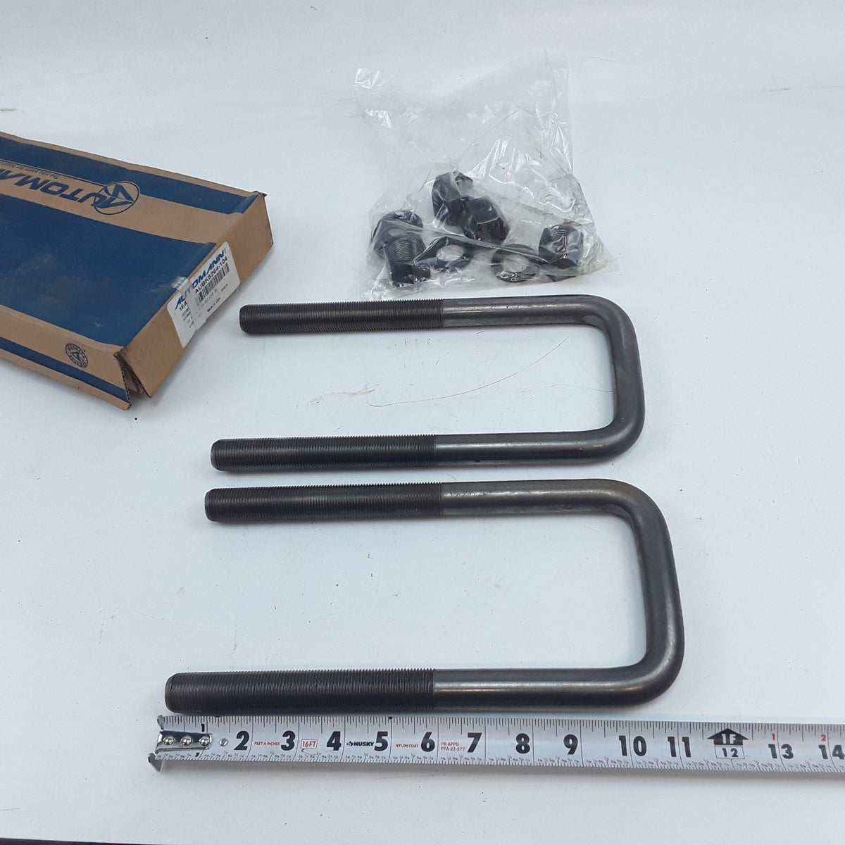 Automann AUBK8264-104 Leaf Spring Axle U-Bolt Kit 7/8-in X 4-in 10-1/2 SQ LH8 26