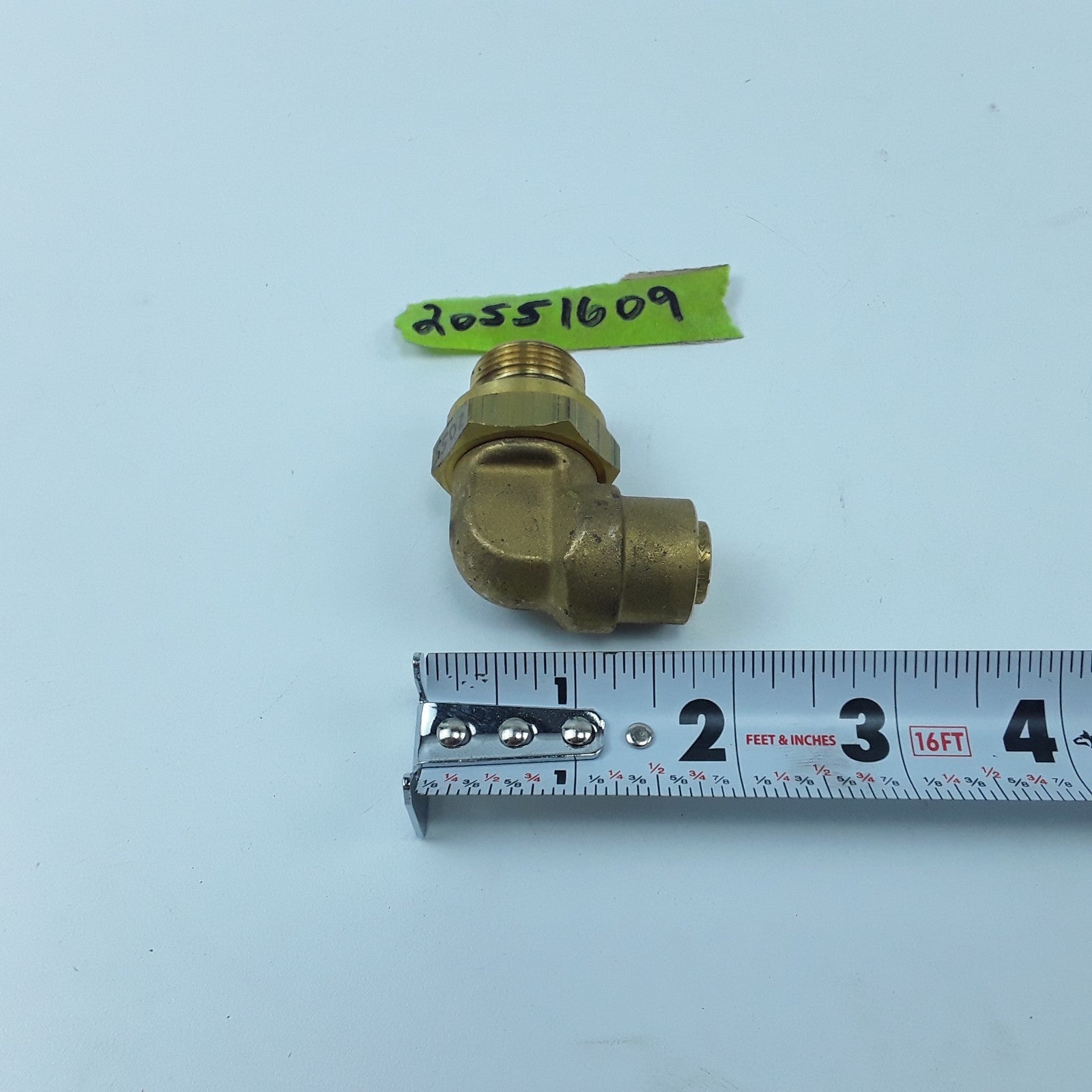 Brass PLC Male Elbow Fitting Air Brake Pipe Nipple 20551609 For Volvo VN VHD VAH