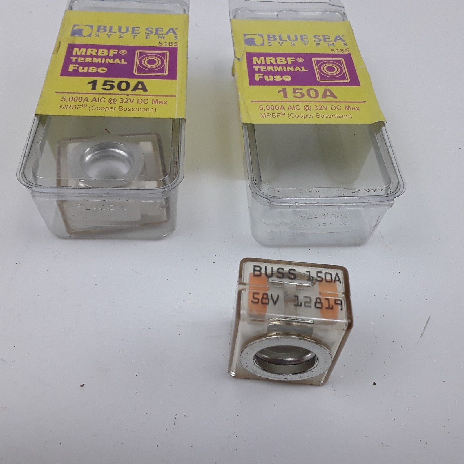 Blue Sea Systems 5185 MRBF Terminal Fuse Assembly 150 AMP Heavy Duty ,set of 2