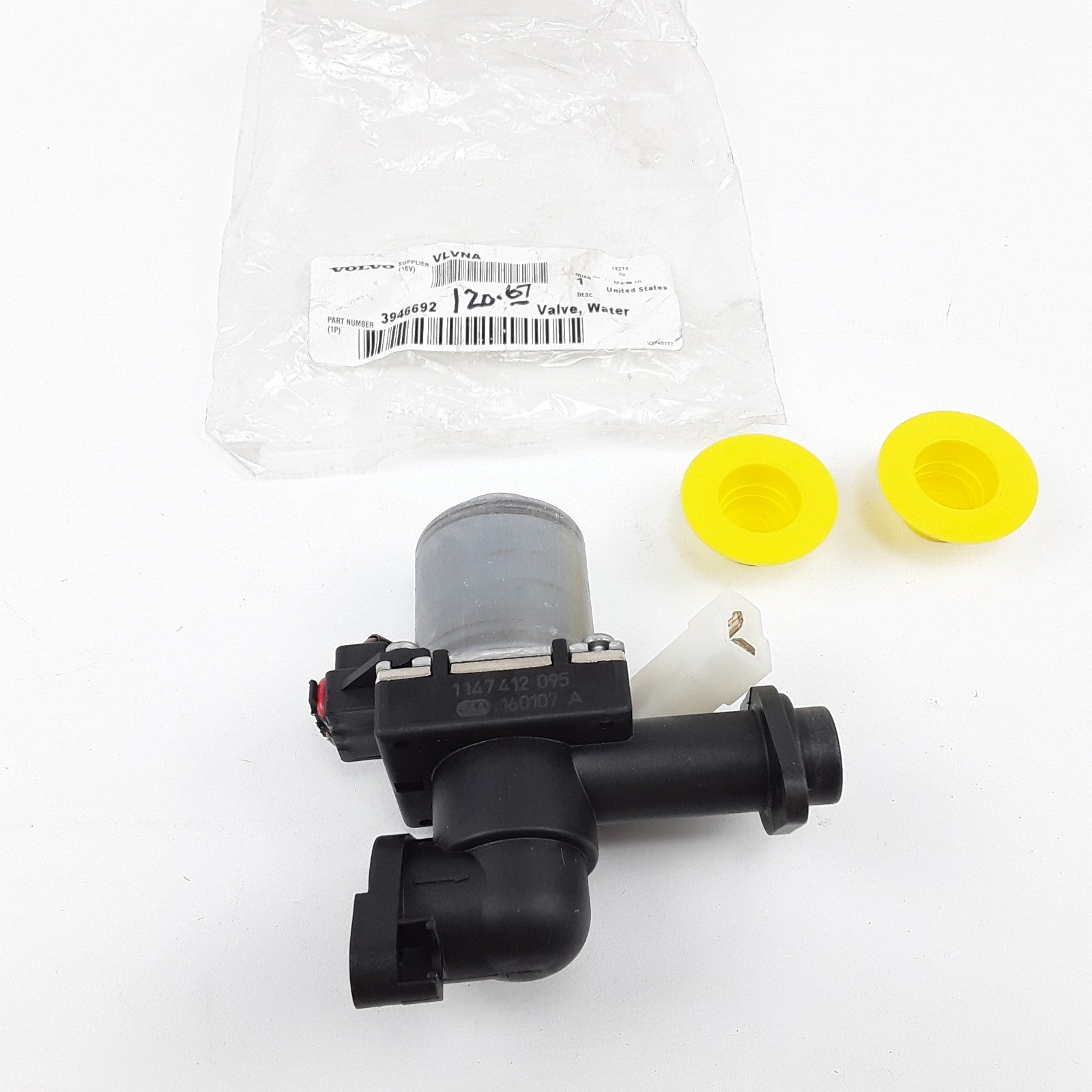 Volvo 3946692 Solenoid Valve Assembly Fits Volvo VAH VHD VNL VNM VNX Truck