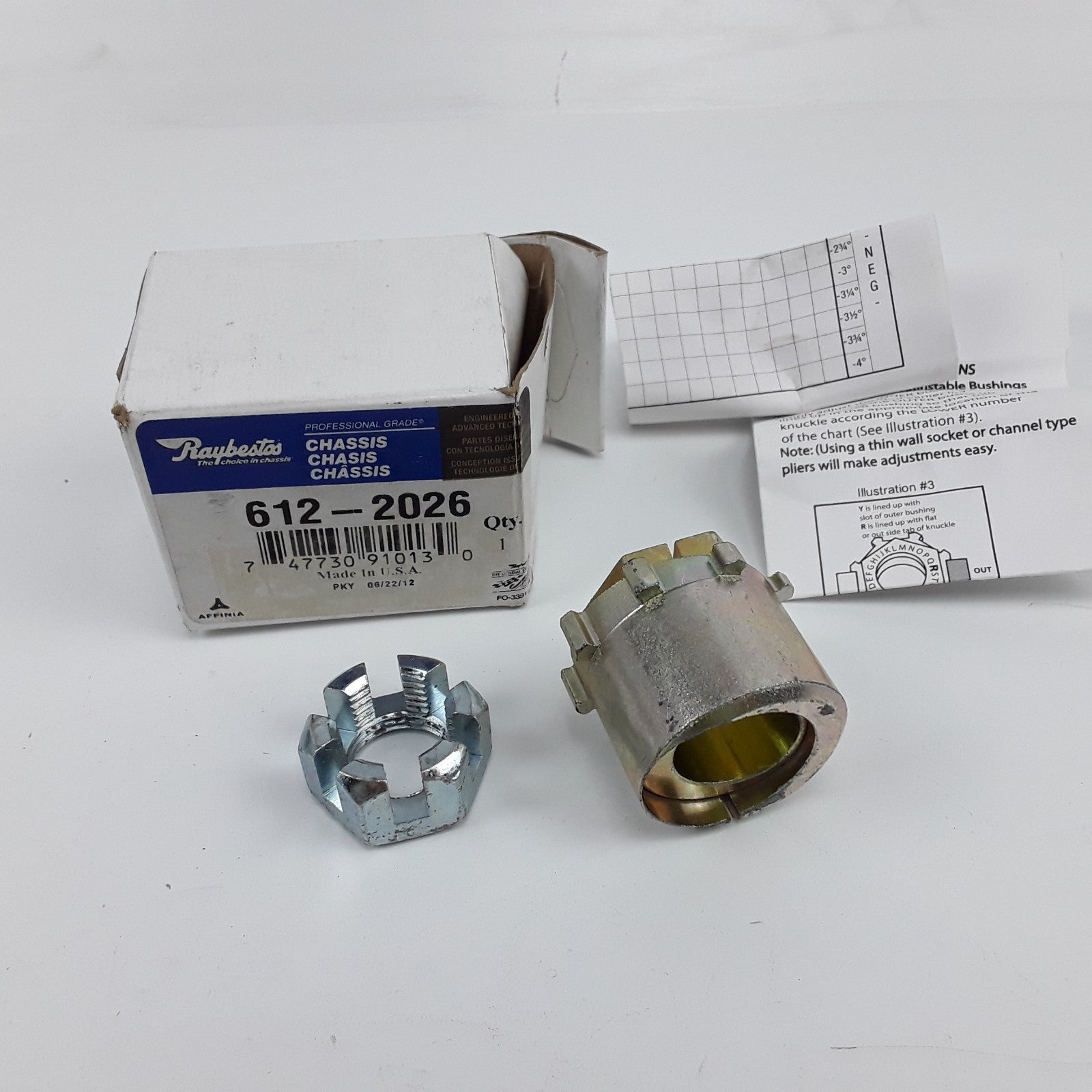Front Camber Bushing Fits Dodge Ram 2500 3500 Ford Excursion Bronco (1980-2005)