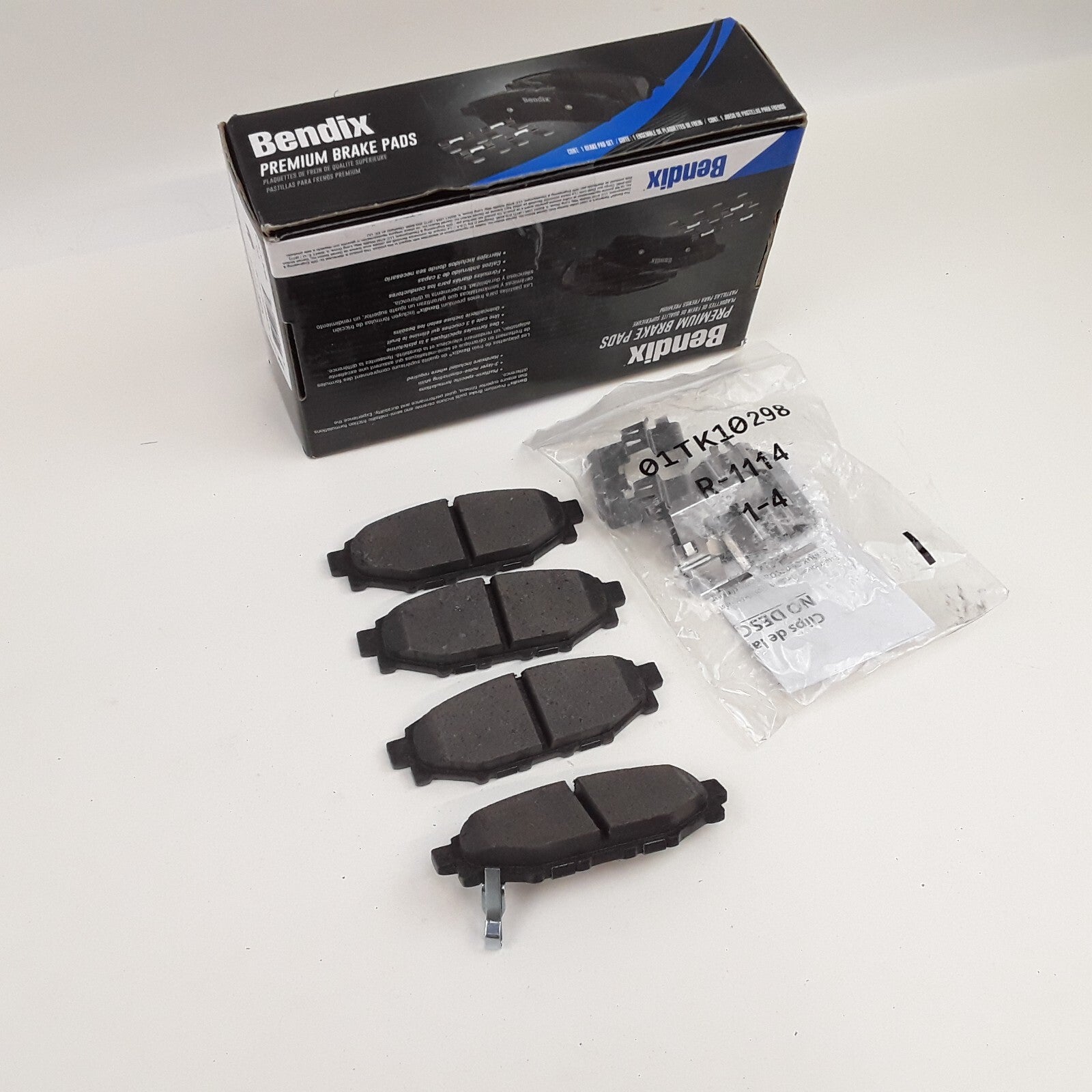 Rear Premium Ceramic Disc Brake Pad Set Fits Subaru Impreza 2009-2018, 2020-2023