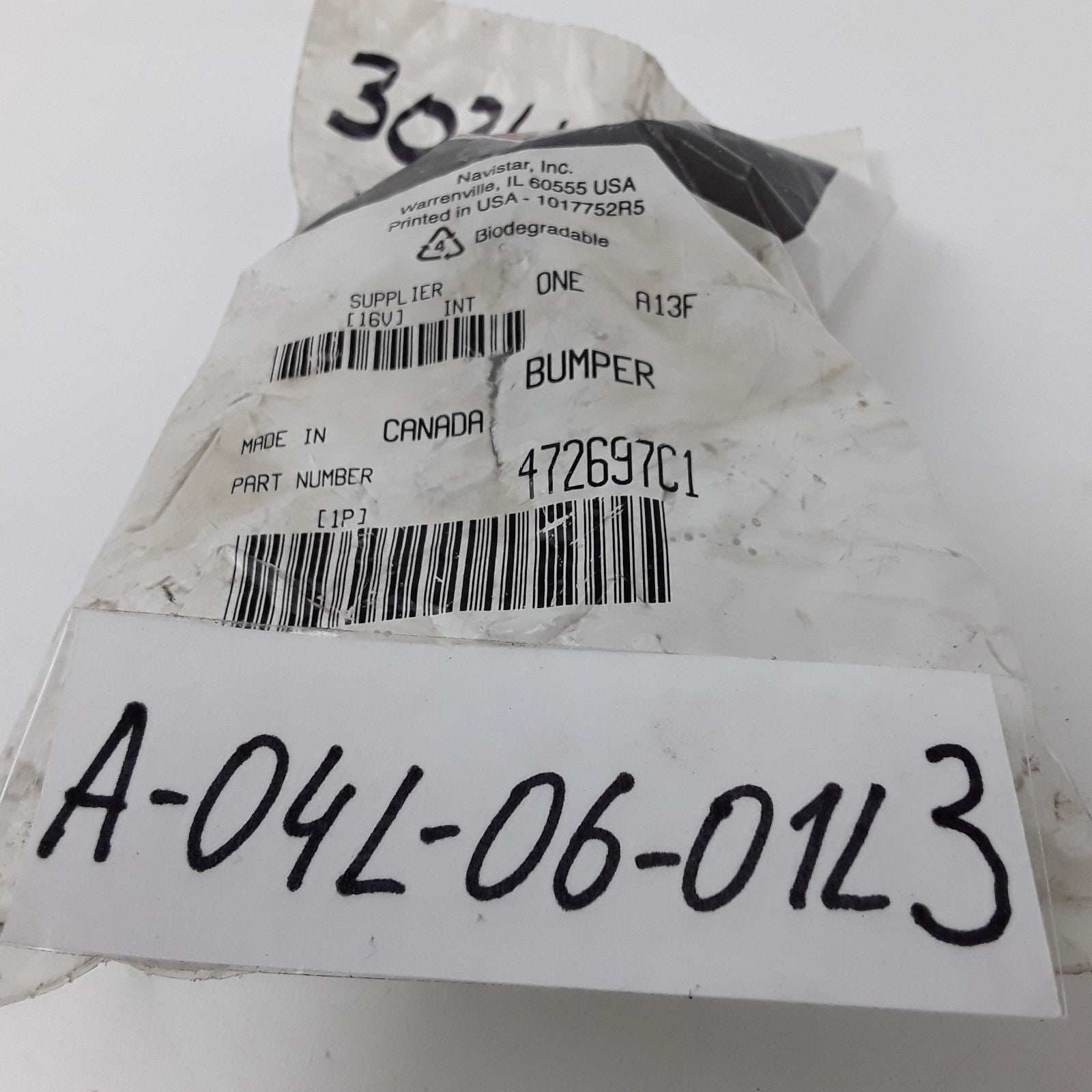 OEM International 472697C1 Bumper Hood Locator For International 4000 & S Series