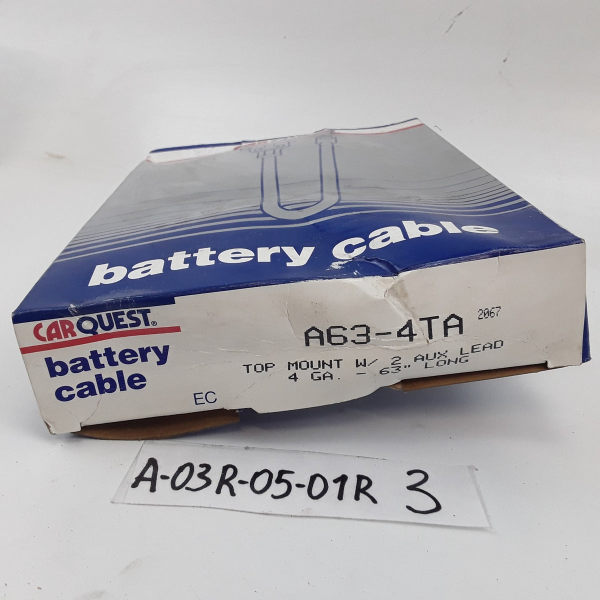 Top Mount Battery Cable 4 GA-63" Fits Ford F-150 Heritage F-150 (2002 2003 2004)