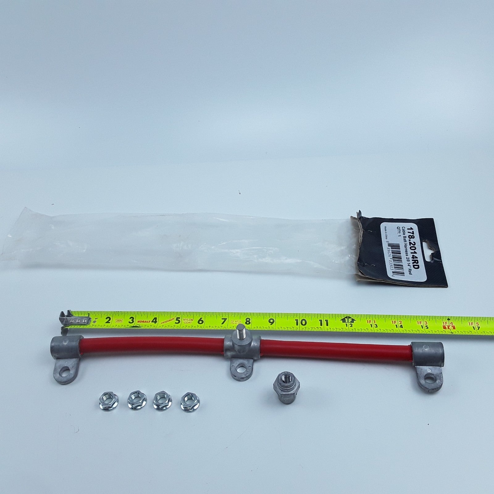 Automann 178.2014RD Cable Battery Harness 2/0 14 in Red