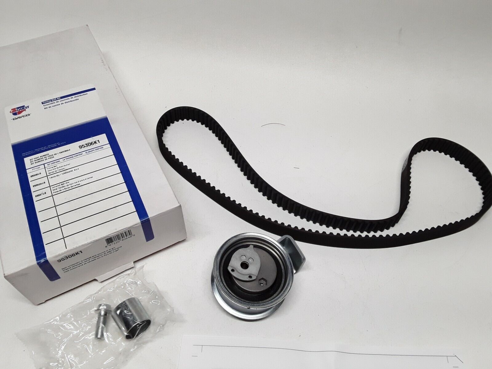 Engine Timing Belt Kit Dayco 95306K1 fits Audi A4,Quattro,fits Volkswagen Passat - HotCarParts