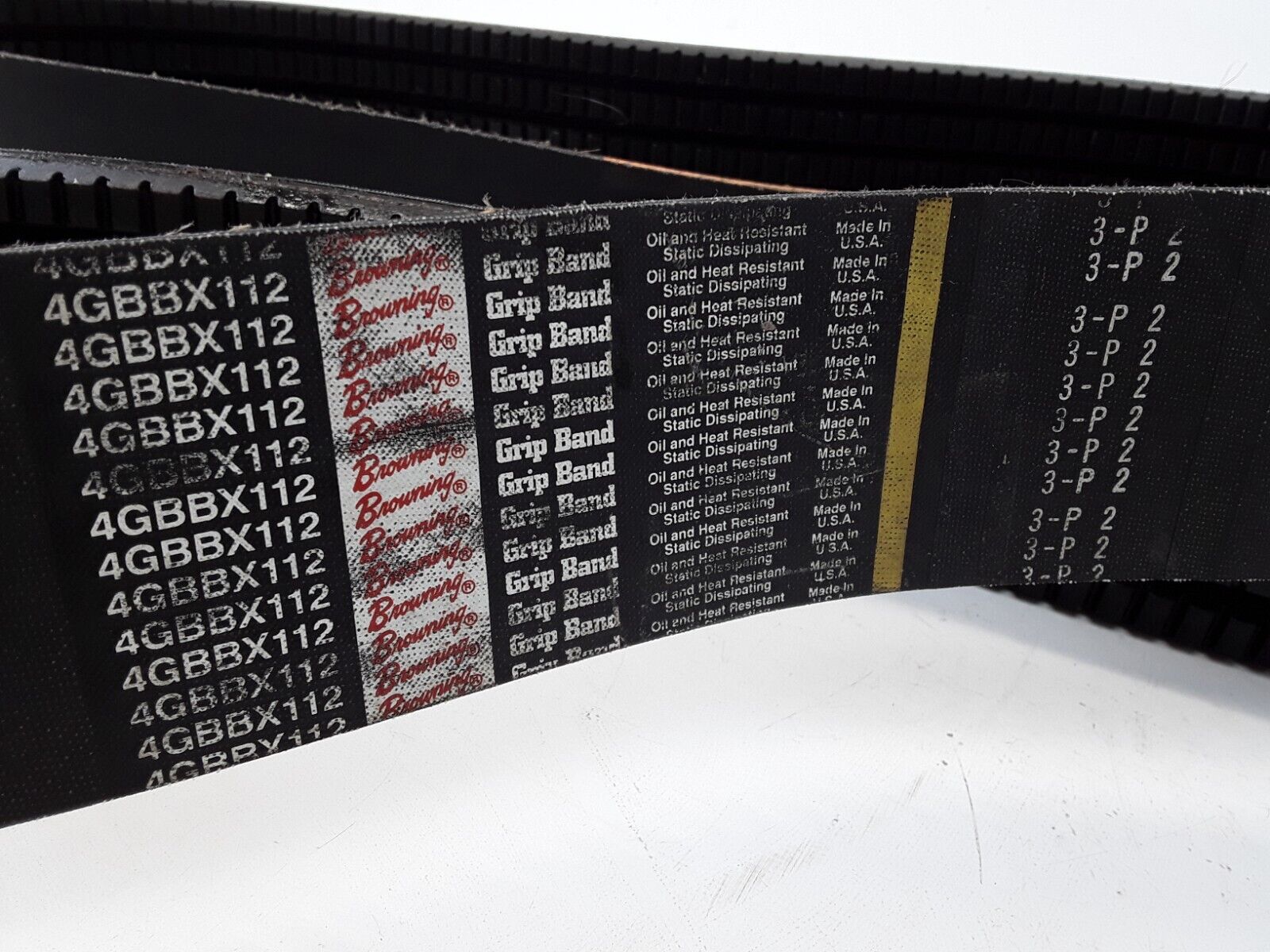 Browning 4GBBX112, Cogged V-Belt, 115" Outside Length, 4 Banded Belts (Ribs) - HotCarParts