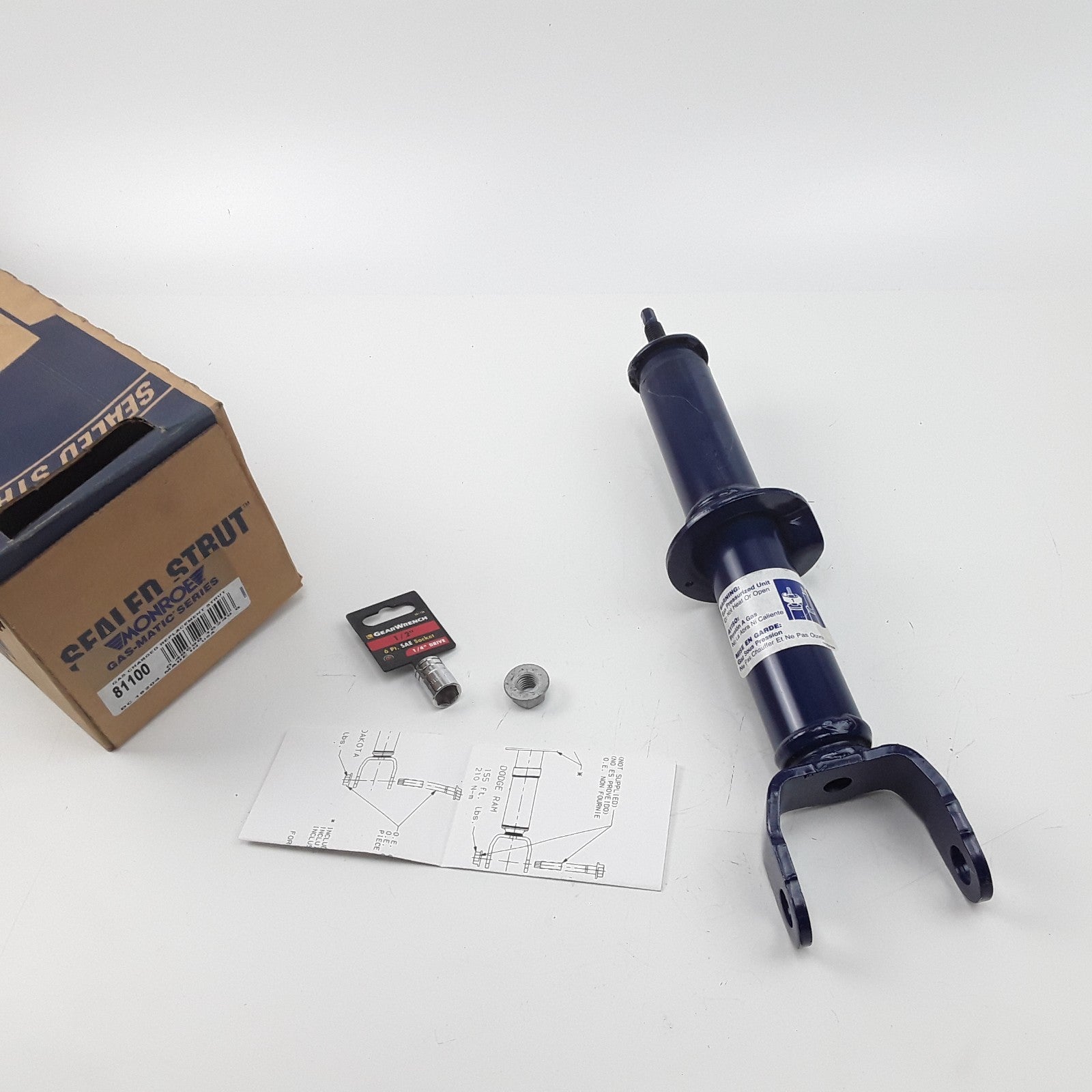 Gas Charged Repl. Strut Fits Mitsubishi Raider Dodge Dakota 2006 2007 2008 2009