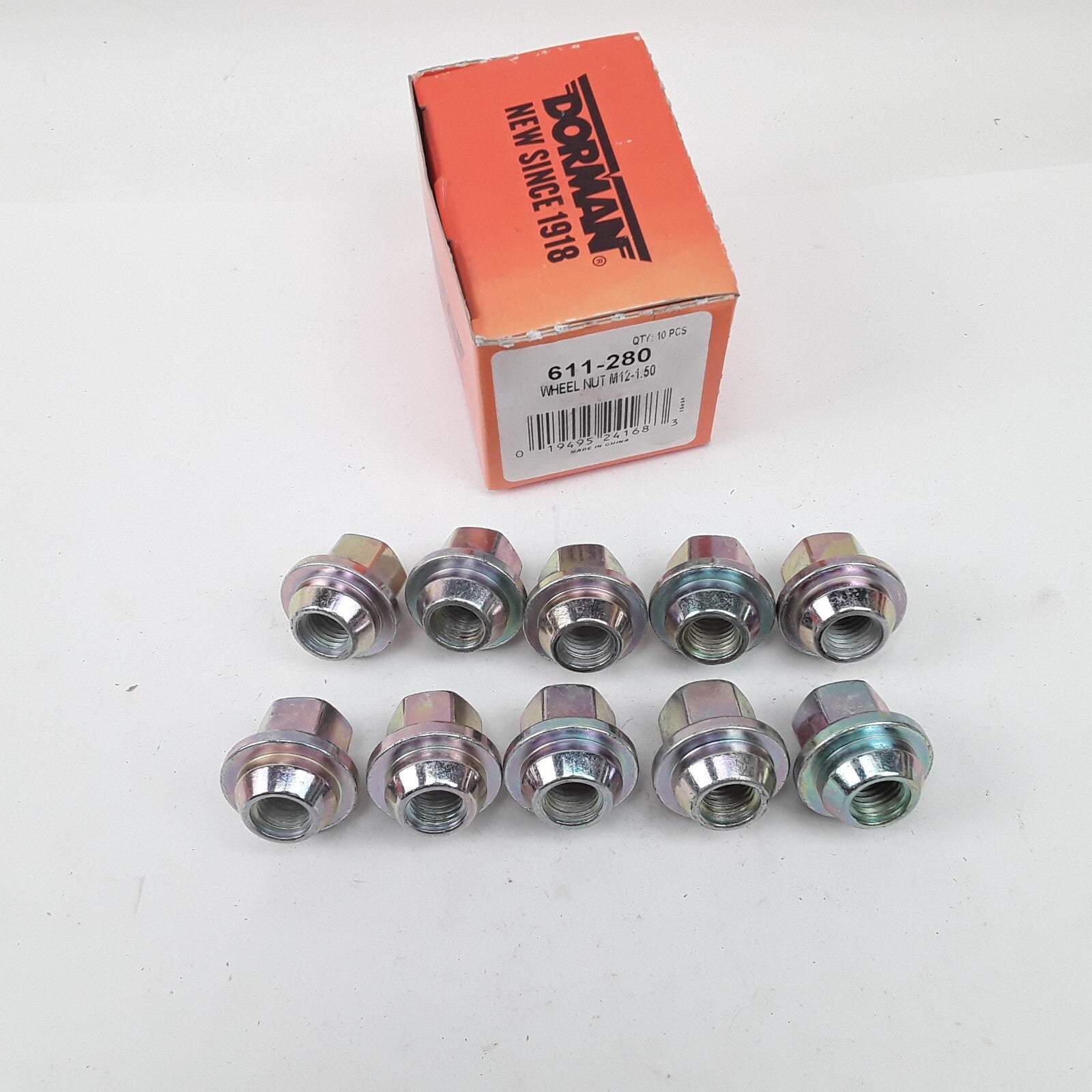 Set of 10 M12-1.50 Wheel Cover Retaining Nut 19mm Hex 26mm Fits Dodge Chrysler