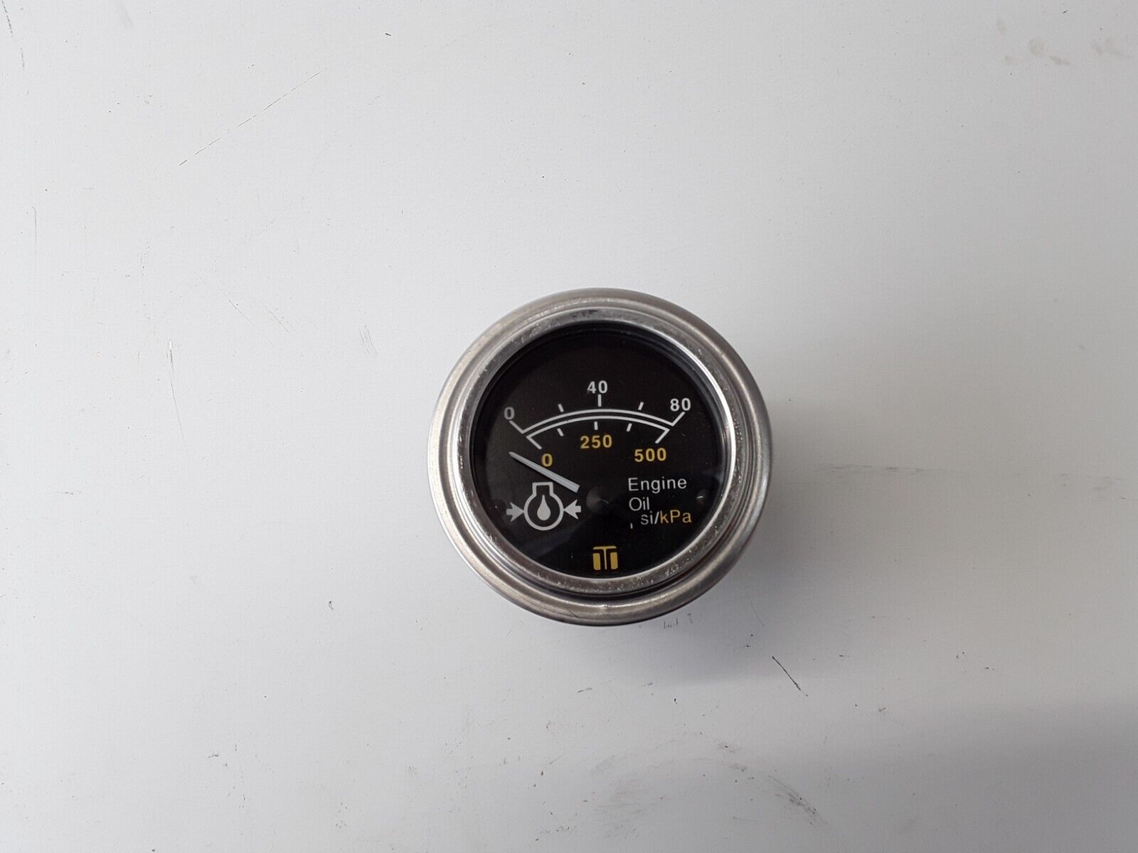 Teleflex Engine Oil Pressure Gauge 0-80 PSI Electric Fast Free Shipping - HotCarParts